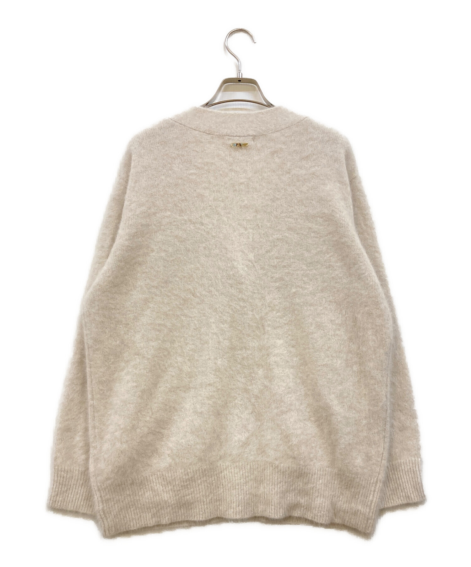 ラウンジドレス　FURカシミヤニットカーデ　アイボリー　今期 Loungedress（ラウンジドレス） ニット セーター FURカシミヤニット