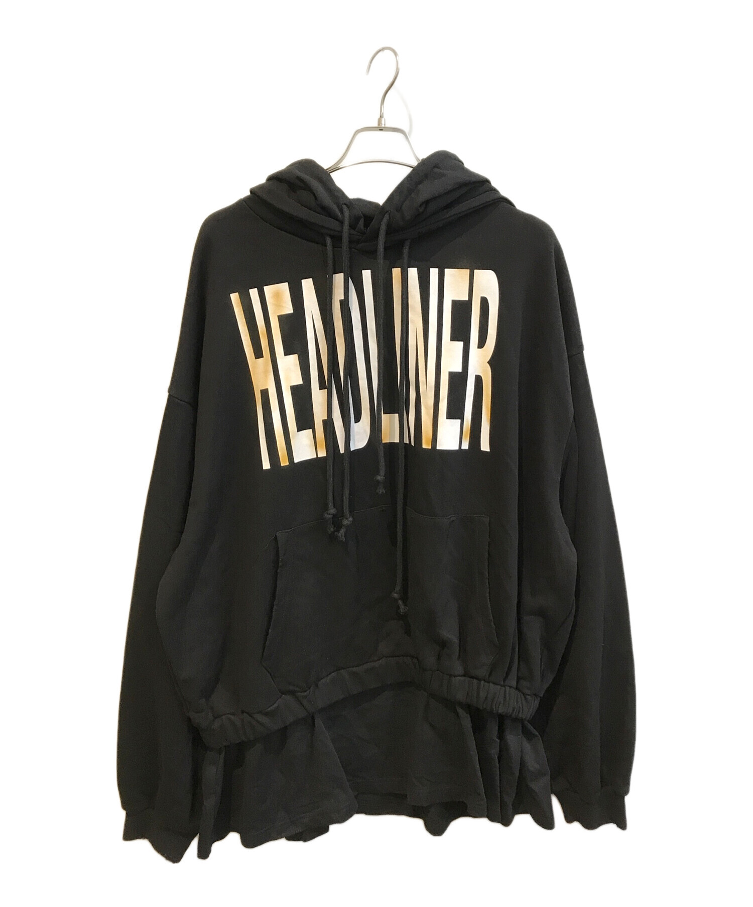 PROJECT /GR HEADLINER オーバーサイズパーカー ブラック 1 中古・古着通販】PROJECT G/R (プロジェクト ジーアール) Headliner
