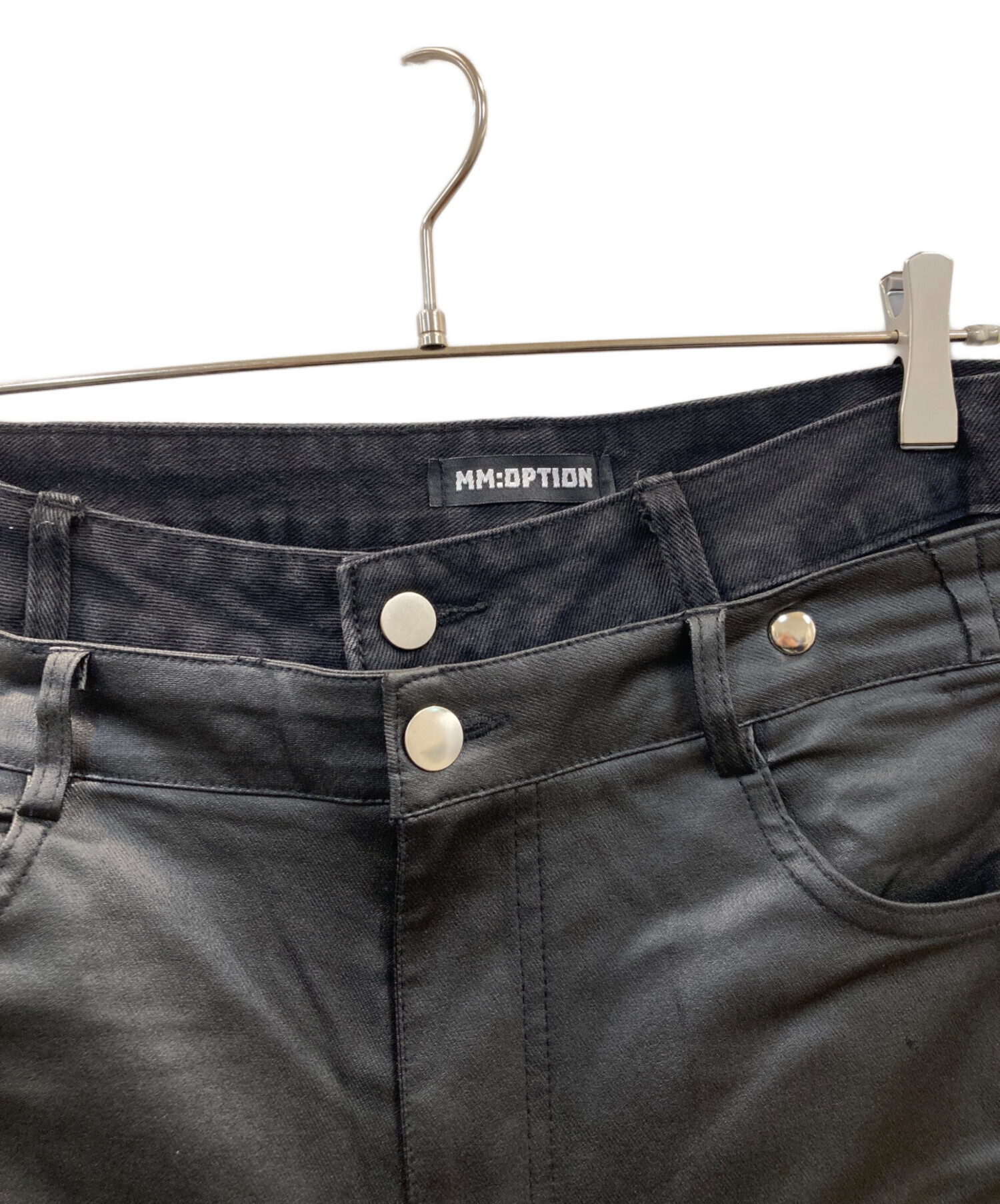 中古・古着通販】MM:OPTION (MM:OPTION) ドッキングダメージデニム