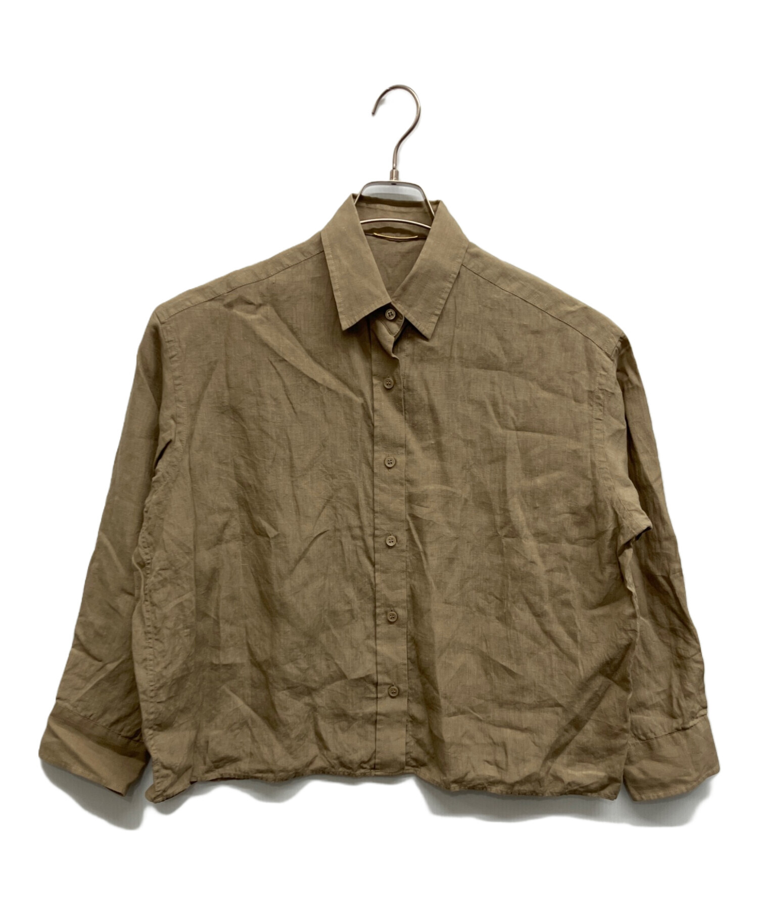 Deuxieme Classe　*Linen シャツ　ベージュ★ 中古・古着通販】MUSE de Deuxieme Classe (ミューズ ドゥーズィエム