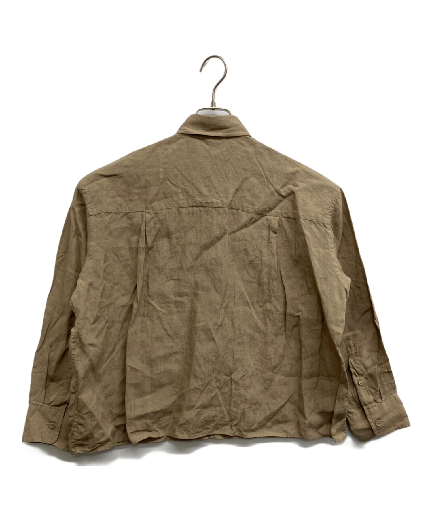 Deuxieme Classe　*Linen シャツ　ベージュ★ Deuxieme Classe * Linen シャツ ベージュ 【公式通販】