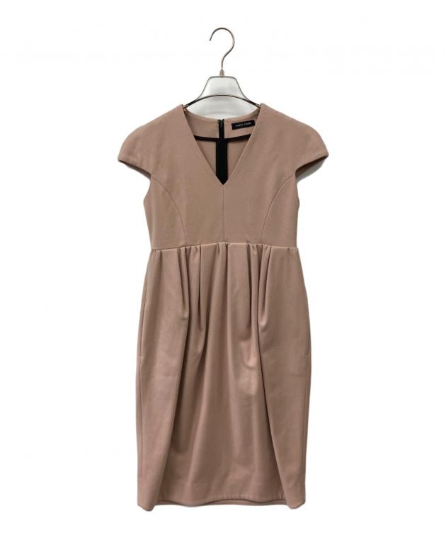 中古・古着通販】YOKO CHAN (ヨーコチャン) V-neck Gathered Dress