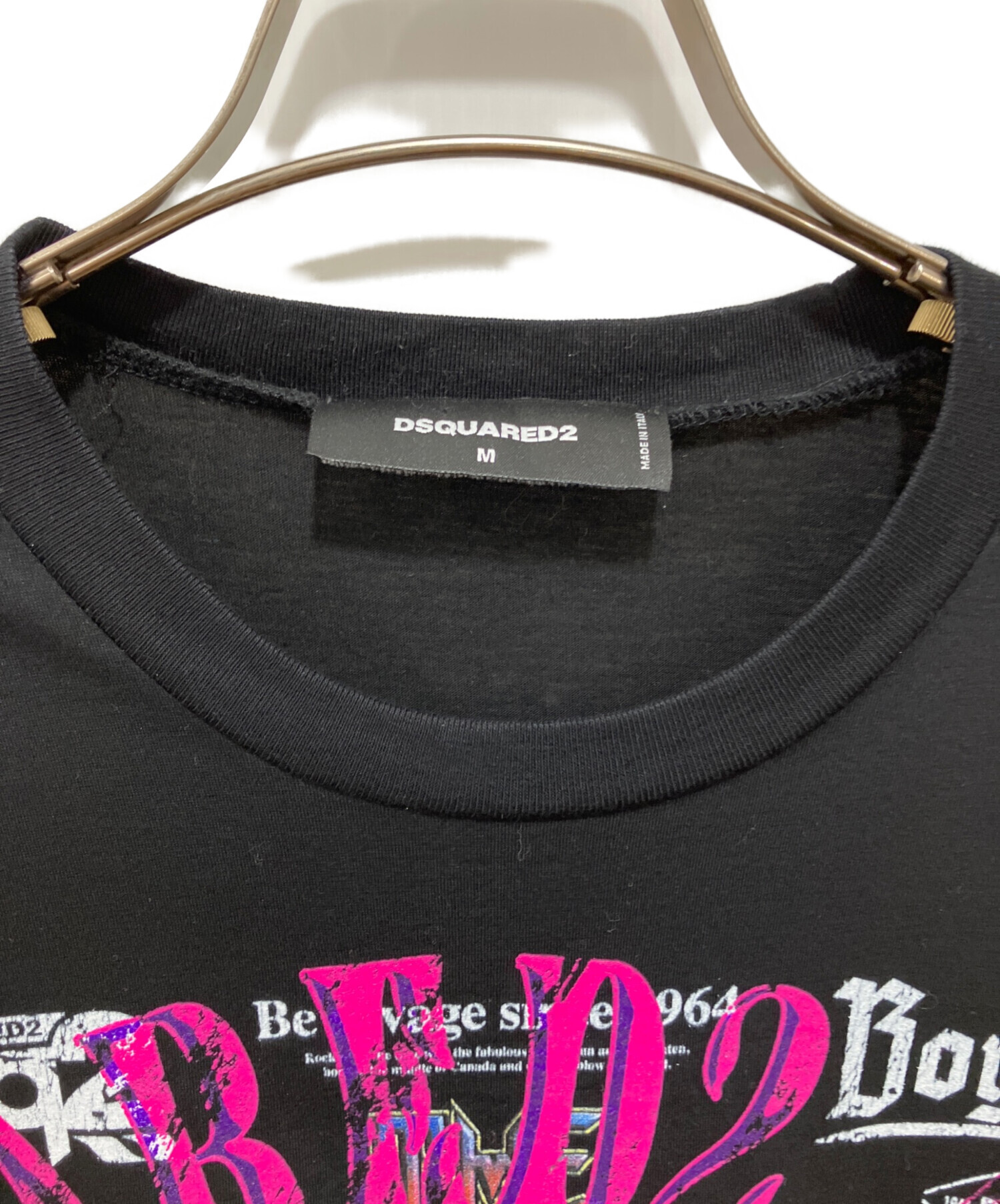 中古・古着通販】DSQUARED2 (ディースクエアード) Black Cigarette T