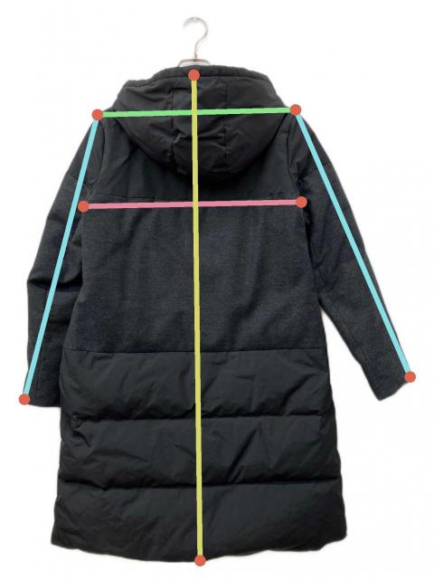 【Theory】異素材　NURVE COMBO PUFFERロングダウンコート theory（セオリー） Theory NURVE COMBO PUFFER ダウンコート ロング