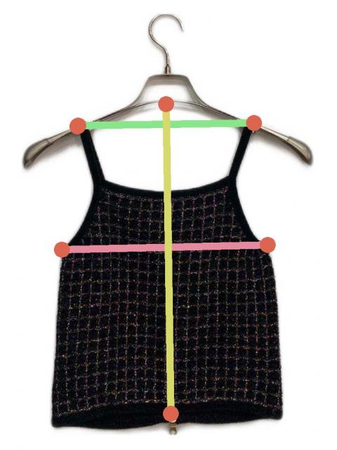 新品未使用タグ付き　ダイアグラム　Diagum ツイードベスト　３８サイズ 中古・古着通販】Diagram (ダイアグラム) ツイード ニット キャミ