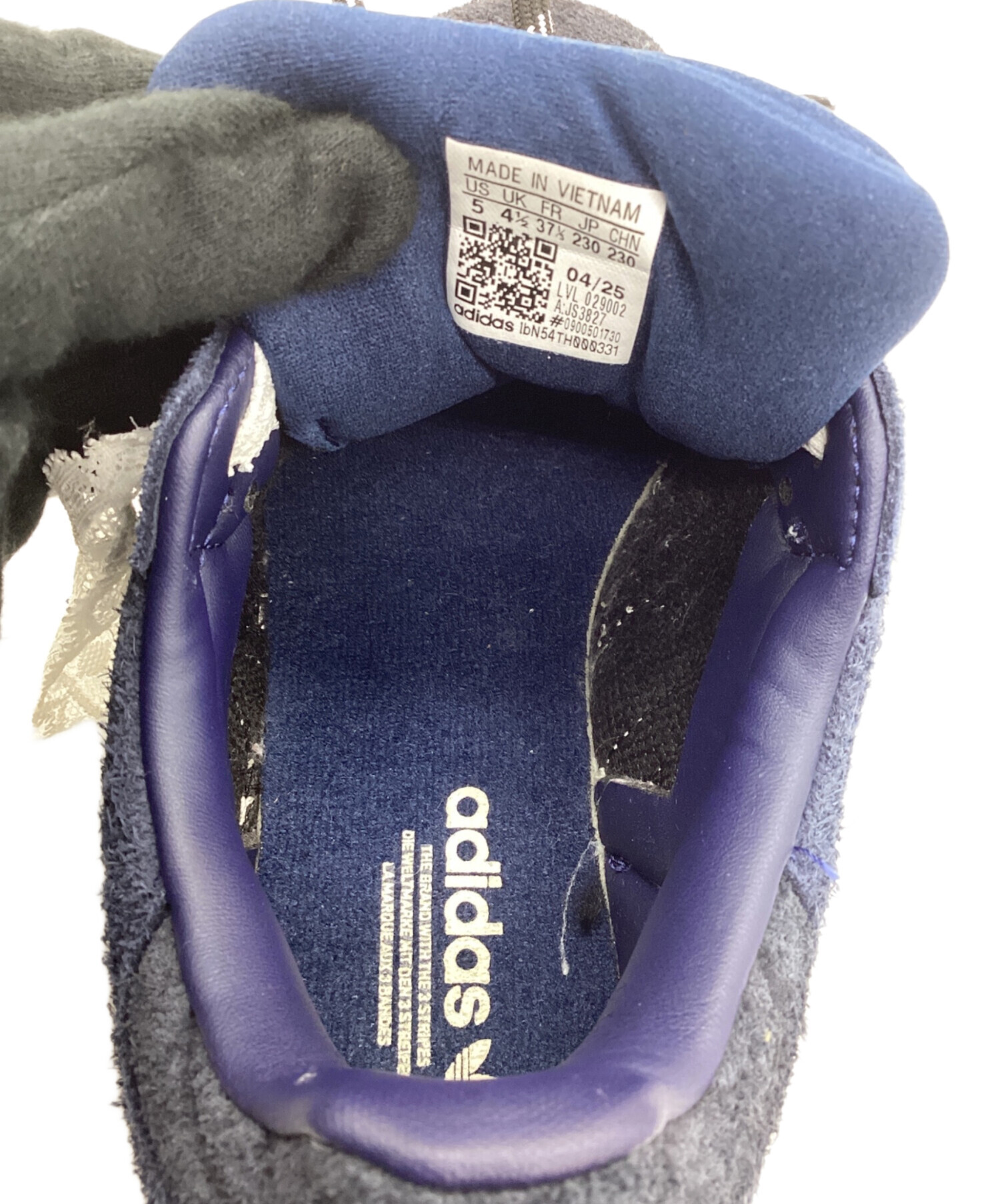 中古・古着通販】adidas (アディダス) ローカットスニーカー ネイビー