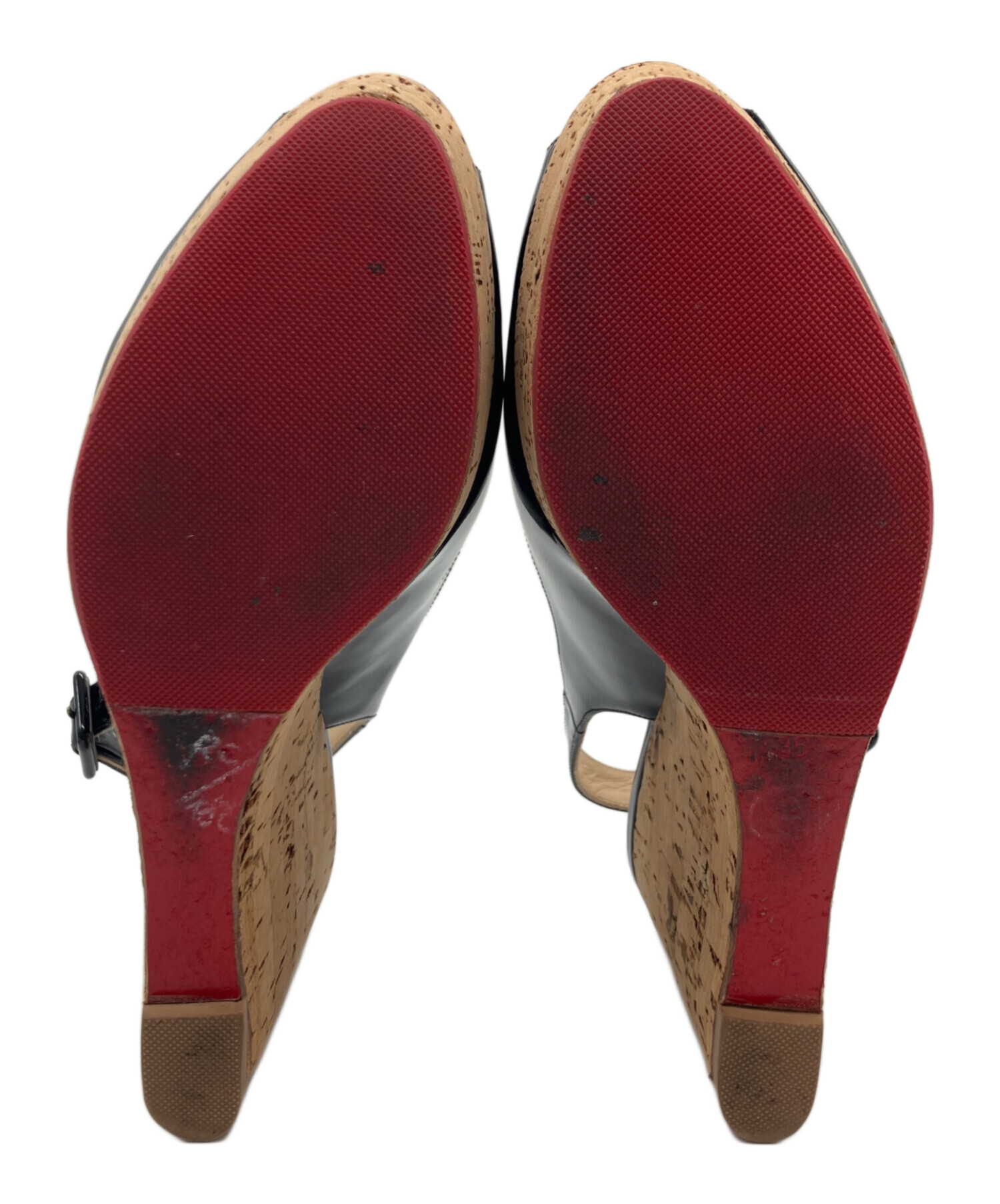 美品 Christian Louboutin ルブタン サンダル ウェッジソール 中古・古着通販】Christian Louboutin (クリスチャン・ルブタン