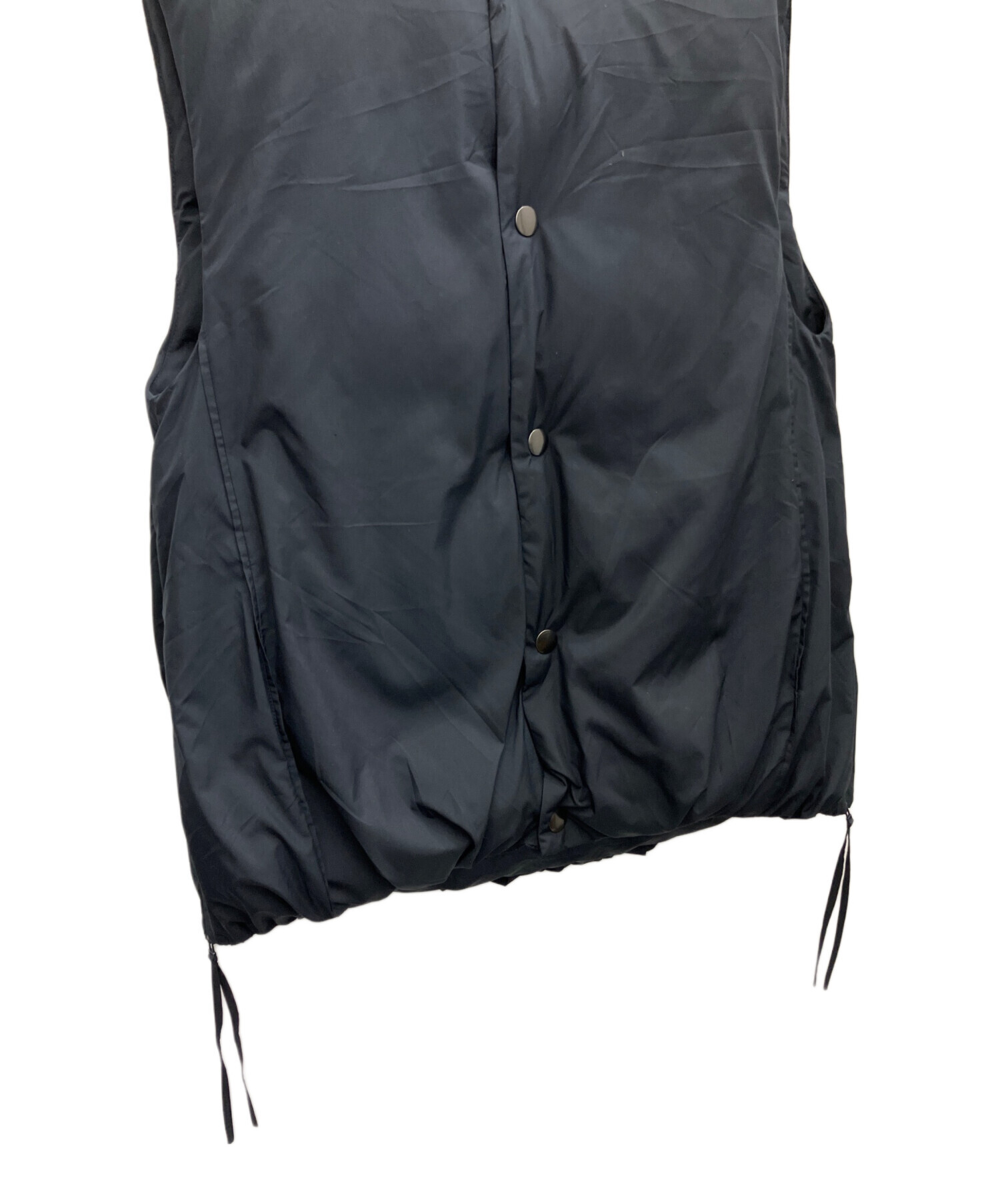 MIESROHE ネイビー ダウンベスト 中古・古着通販】MIESROHE (ミースロエ) ミディダウンベスト ネイビー