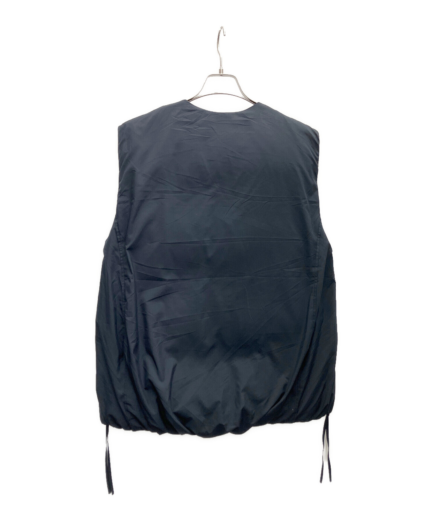 中古・古着通販】MIESROHE (ミースロエ) ミディダウンベスト ネイビー