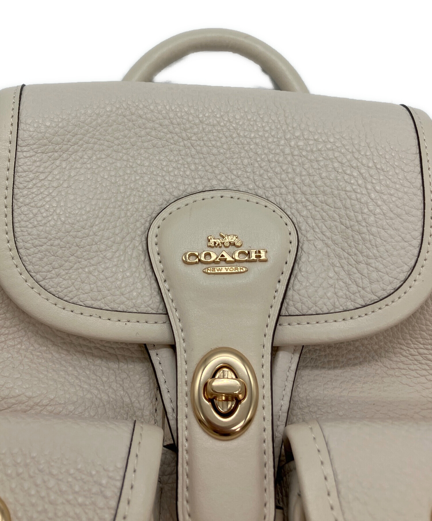 中古・古着通販】COACH (コーチ) ハドリー バックパック ホワイト