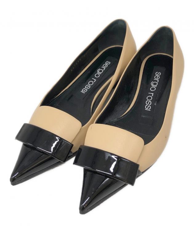 sergio rossi フラットパンプス 中古・古着通販】sergio rossi (セルジオロッシ) SR1 バレリーナ