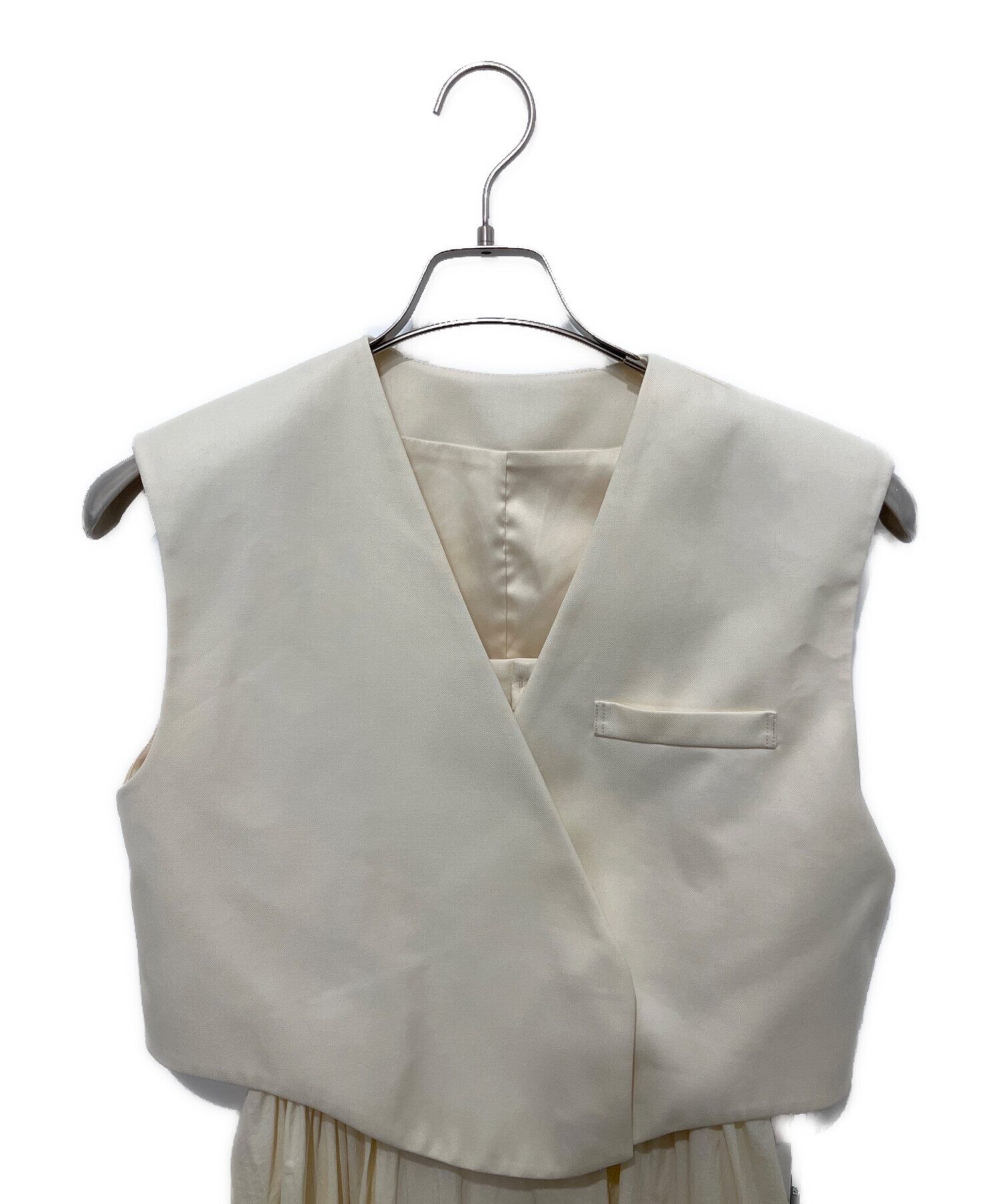 中古・古着通販】Ameri (アメリ) WAVE VEST WITH FLARE DRESS