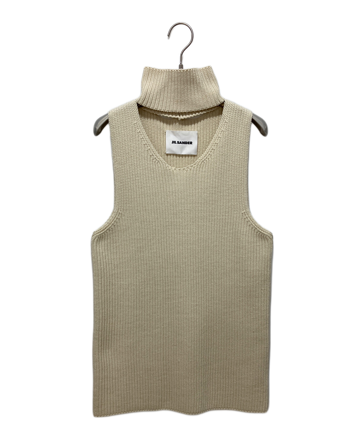 中古・古着通販】JIL SANDER (ジルサンダー) Knit Top アイボリー