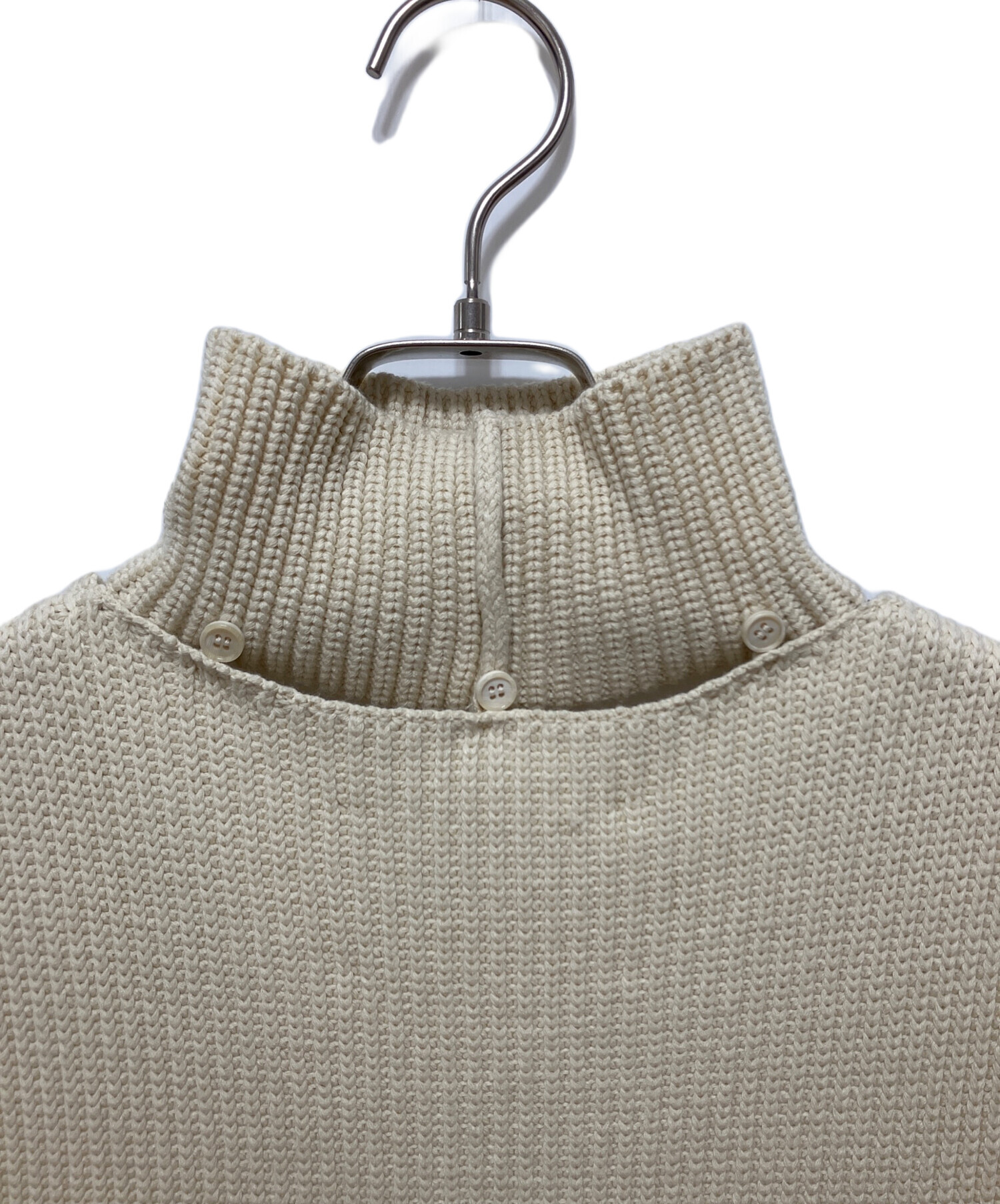中古・古着通販】JIL SANDER (ジルサンダー) Knit Top アイボリー