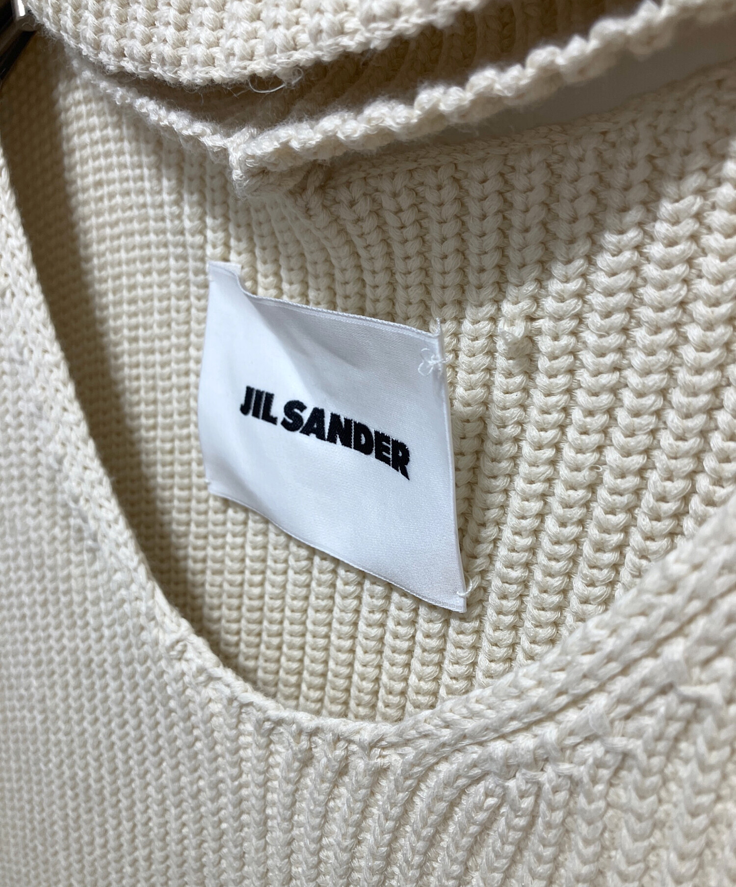 中古・古着通販】JIL SANDER (ジルサンダー) Knit Top アイボリー