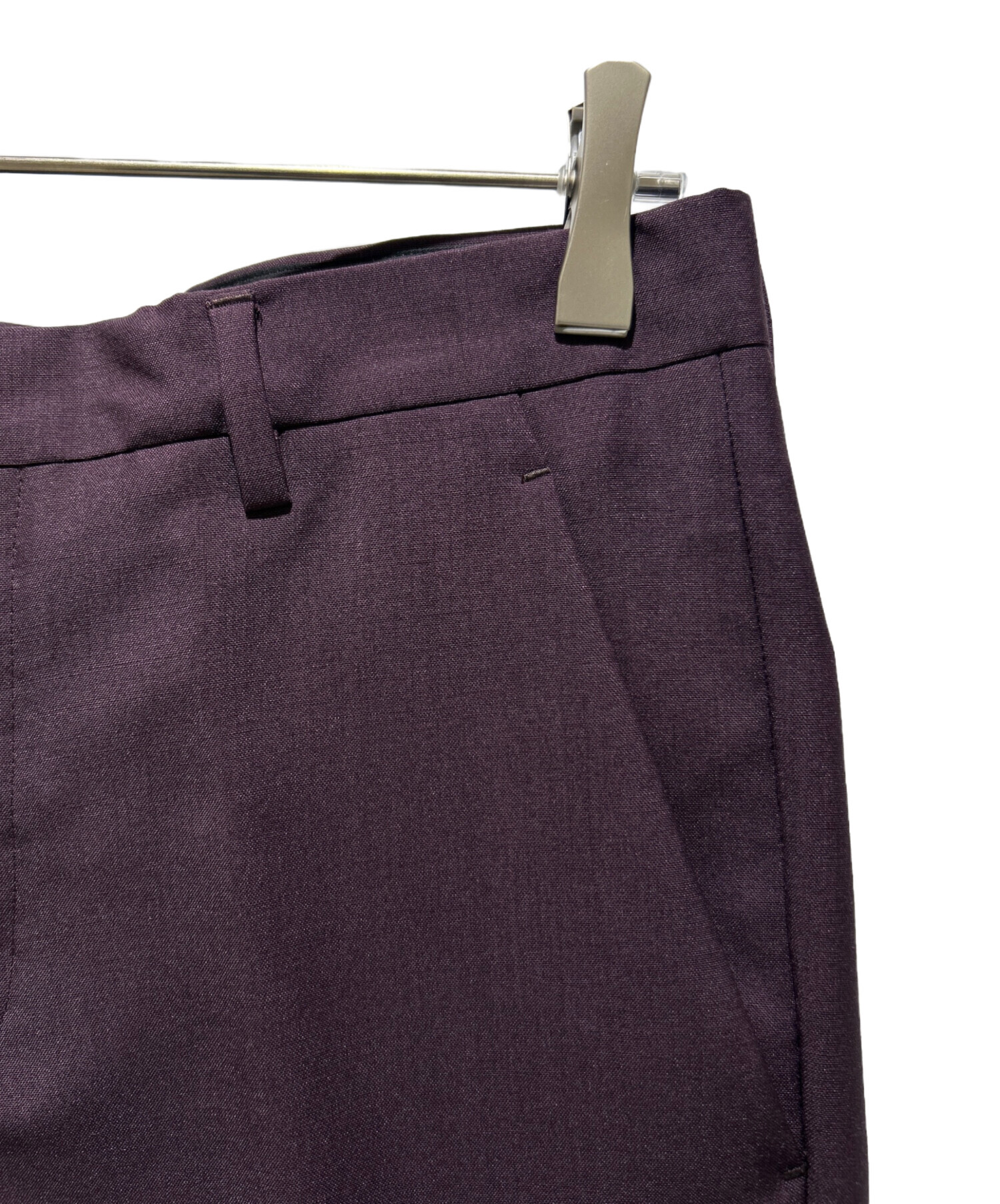 中古・古着通販】PRADA (プラダ) モヘアウール スラックス パープル 中古・古着通販】PRADA (プラダ) モヘアウール スラックス パープル