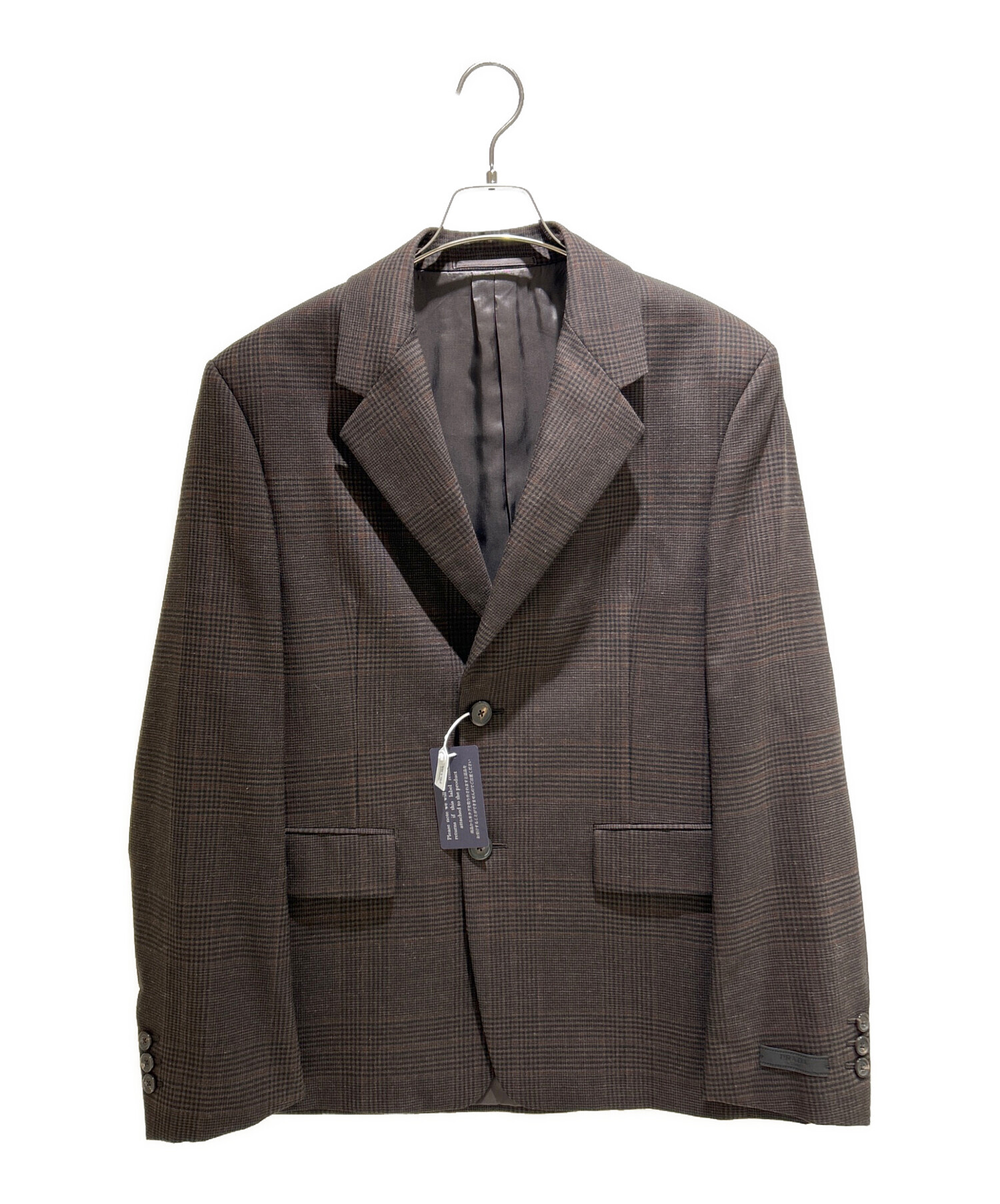 中古・古着通販】PRADA (プラダ) グレンチェックセットアップスーツ