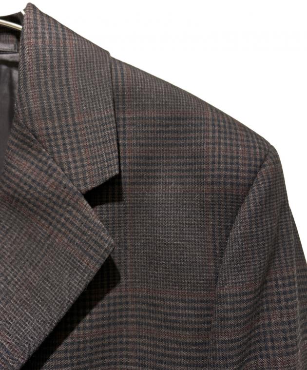 PRADA グレンチェック柄 カシミア混 スーツ/ビジネス/50/イタリア製 中古・古着通販】PRADA (プラダ) グレンチェックセットアップスーツ