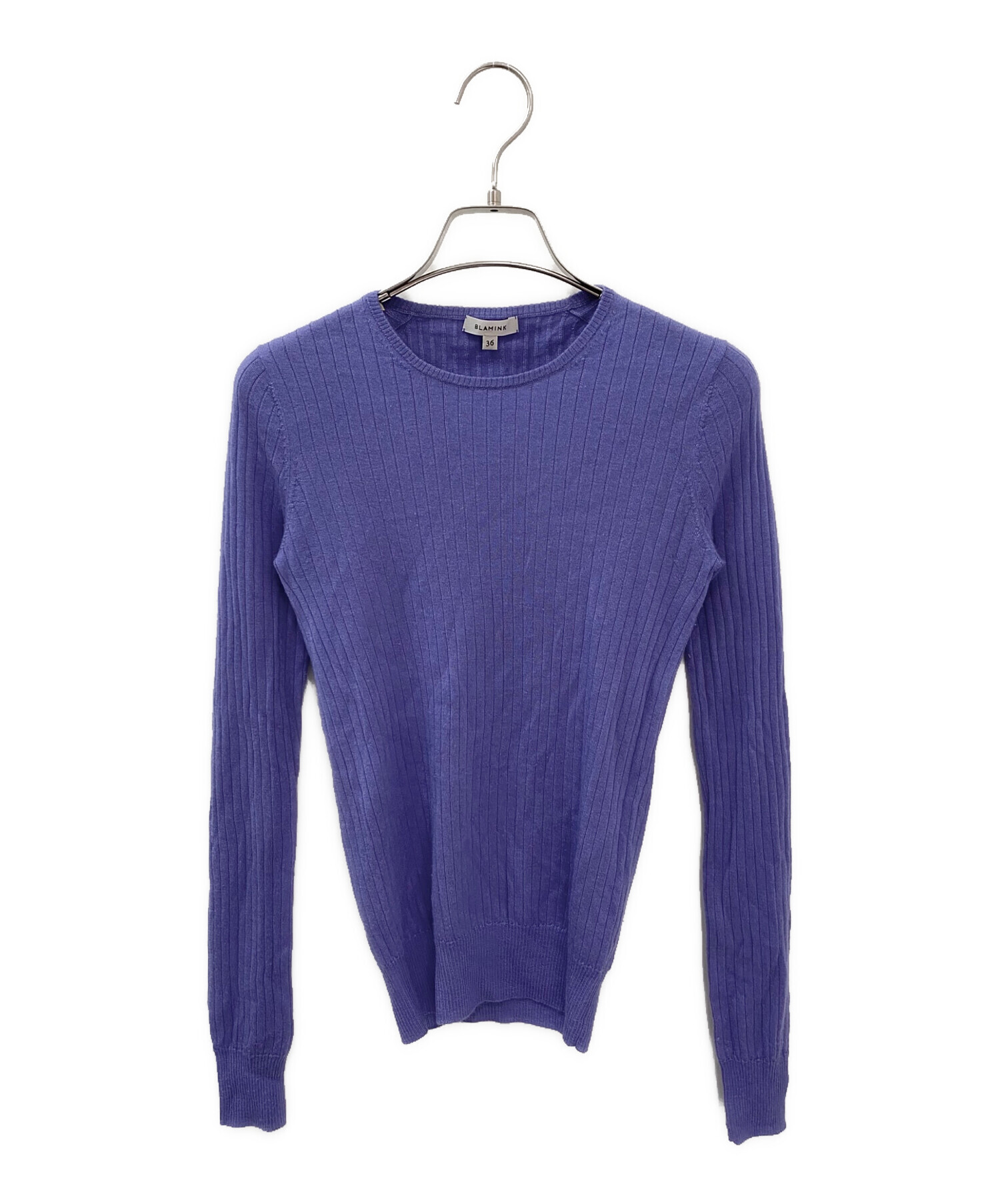 中古・古着通販】BLAMINK (ブラミンク) カシミヤシルク18Gクルーネック