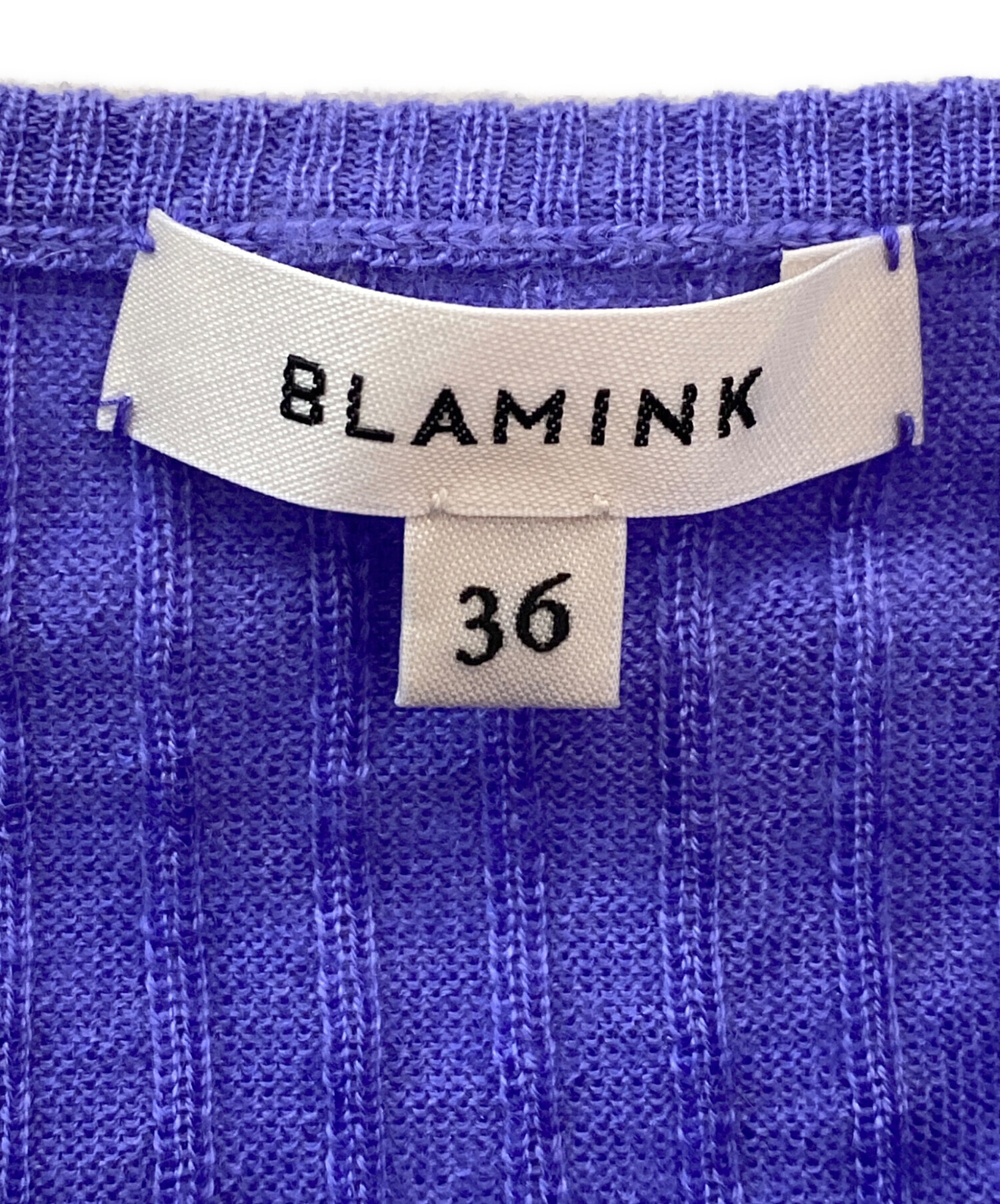 中古・古着通販】BLAMINK (ブラミンク) カシミヤシルク18Gクルーネック