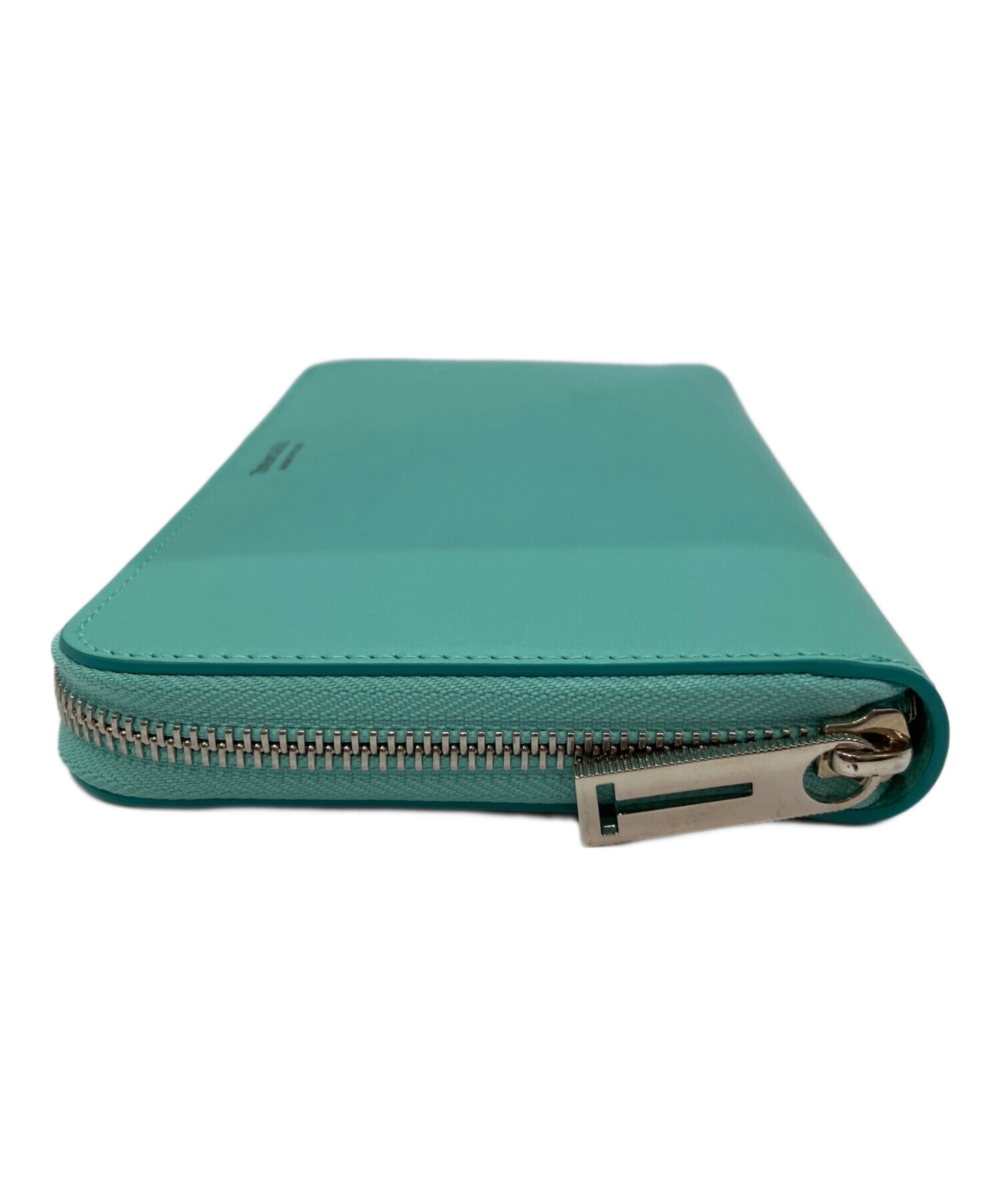希少！Tiffany & Co. 長財布 ティファニー ブルーアンティークレザー 中古・古着通販】Tiffany & Co. (ティファニー) ラウンドファスナー長