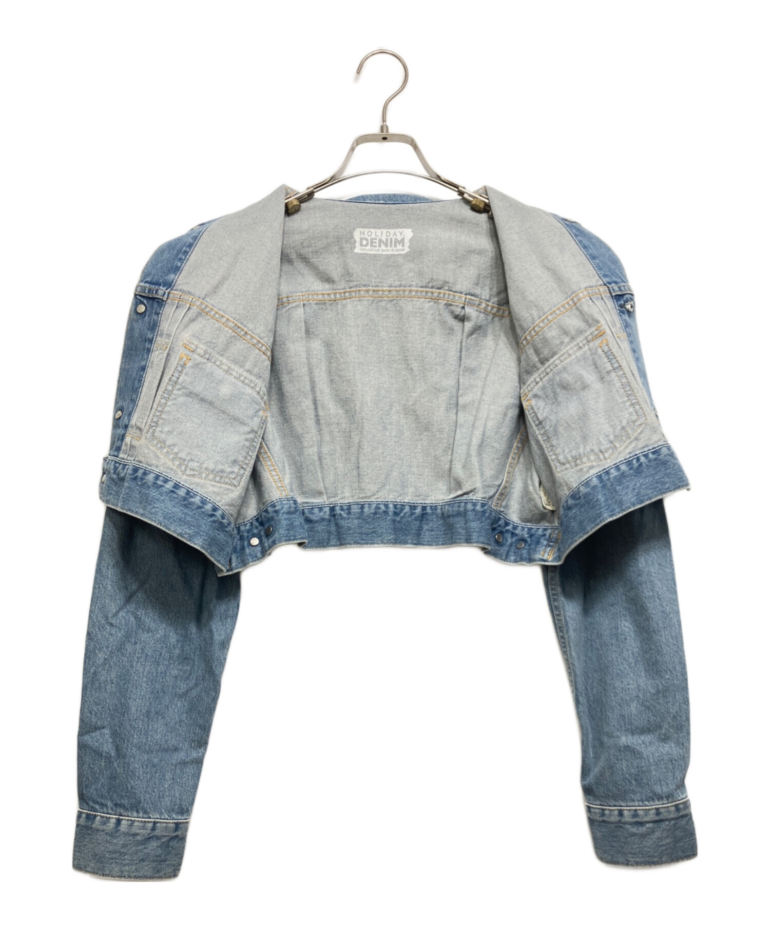 中古・古着通販】HOLIDAY (ホリデー) CROPPED DENIM JACKET インディゴ 
