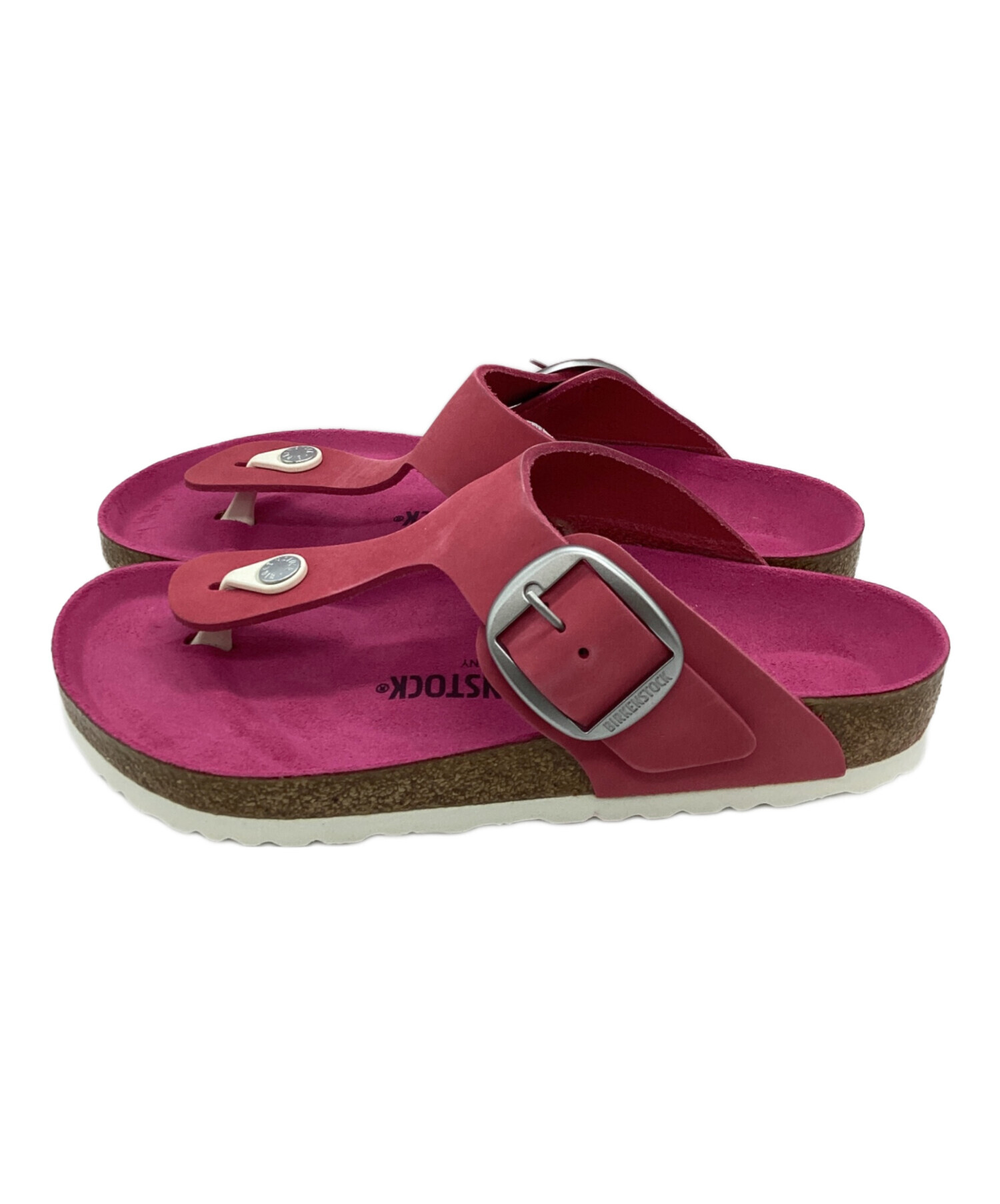 【中古】 ぴんくスタイル 中古・古着通販】BIRKENSTOCK (ビルケンシュトック) Gizeh Big Buckle