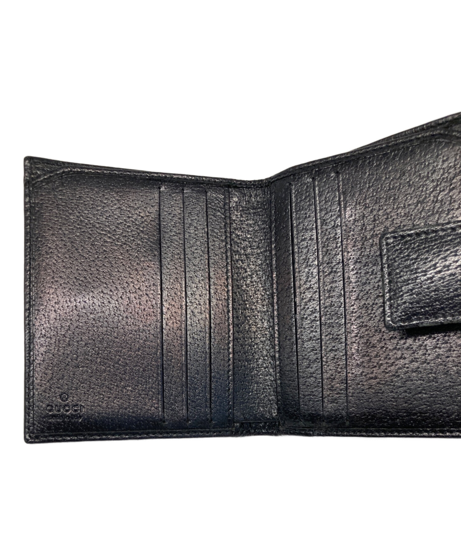 中古・古着通販】GUCCI (グッチ) 3つ折り財布 ブラック｜ブランド