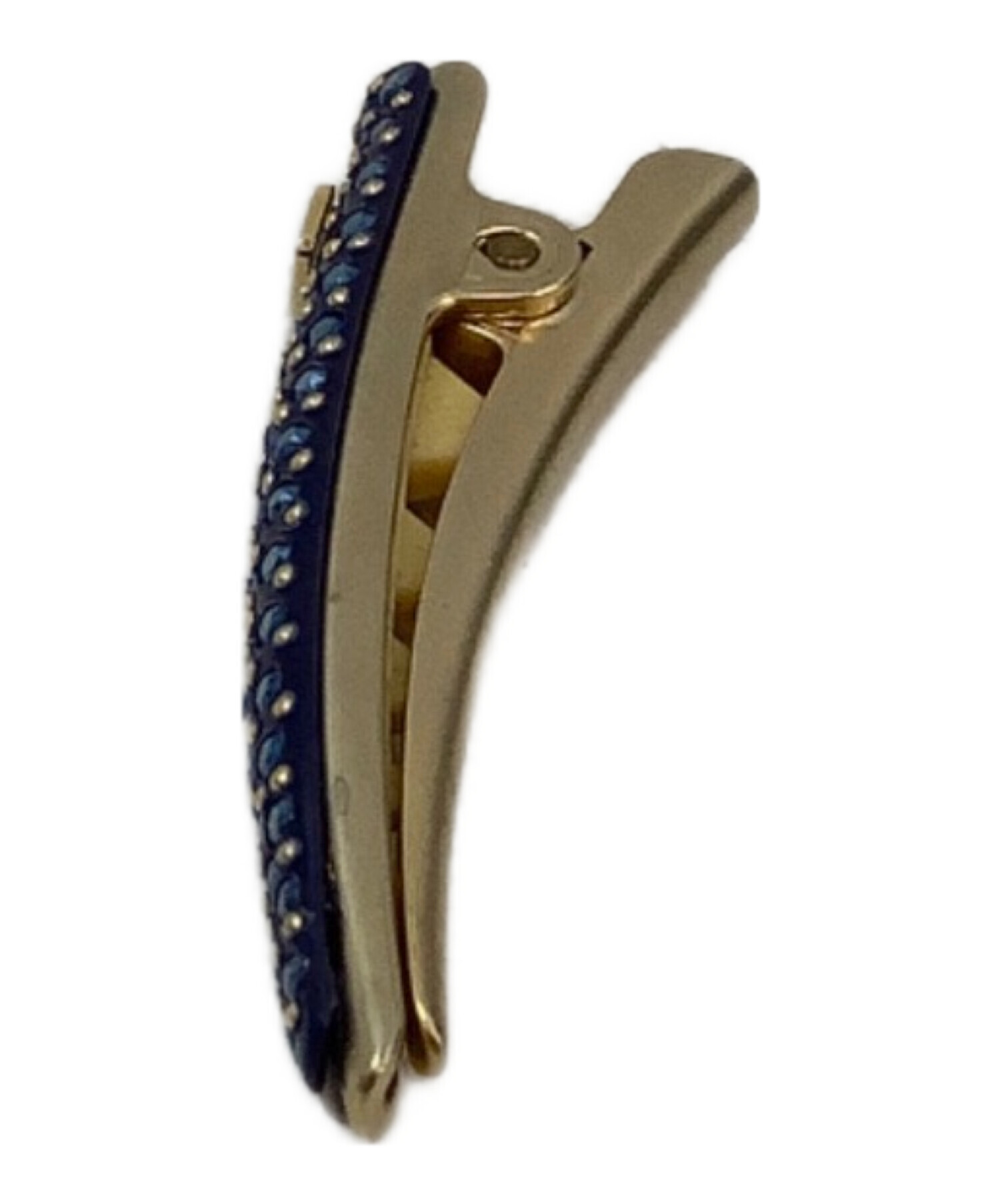 美品　アレクサンドルドゥパリ　ヘアクリップ　ブルー　ラインストーン 中古・古着通販】ALEXANDRE de Paris (アレクサンドルドゥパリ) ヘア