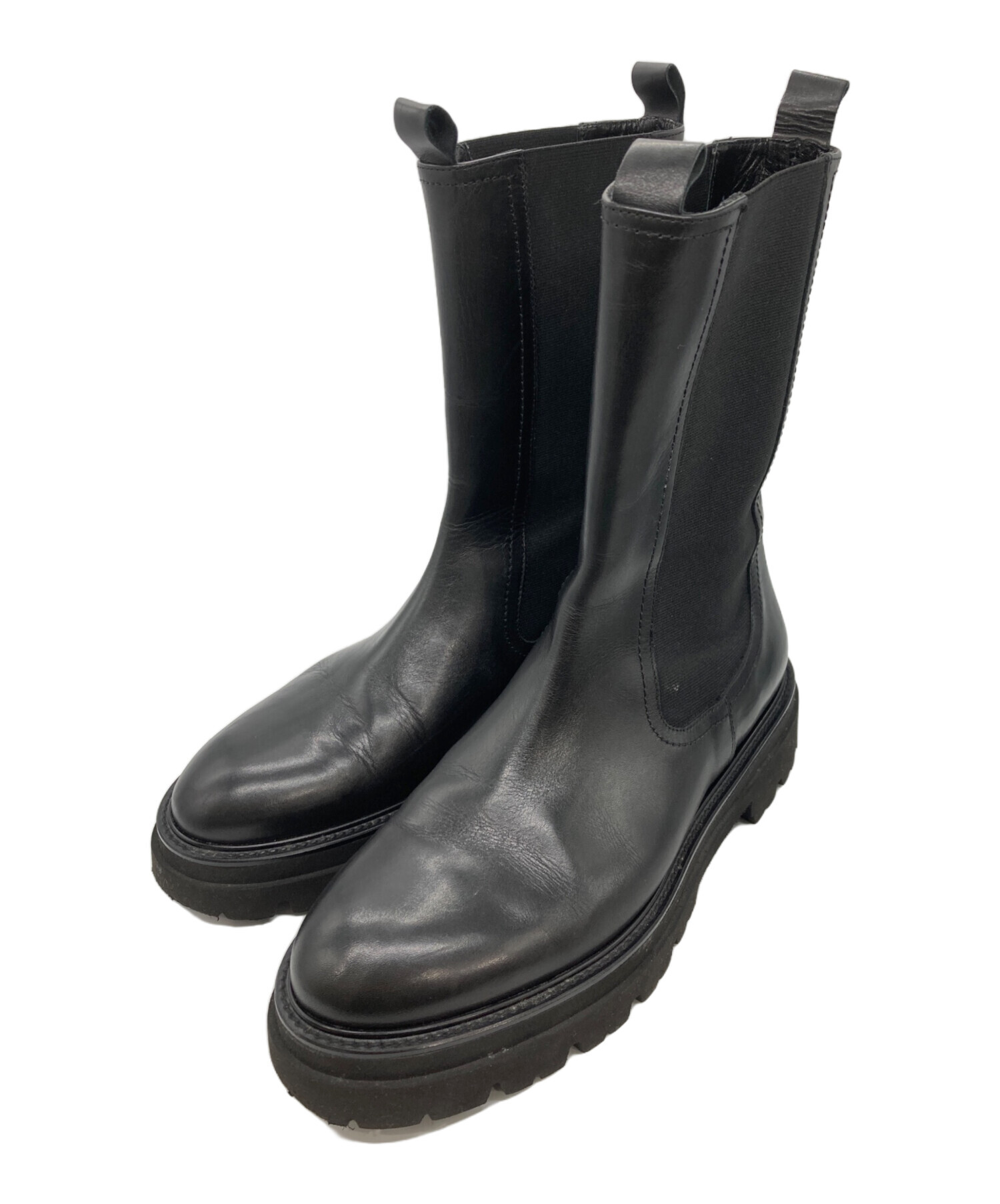 中古・古着通販】PASCUCCI (パスクッチ) チェルシーブーツ ブラック