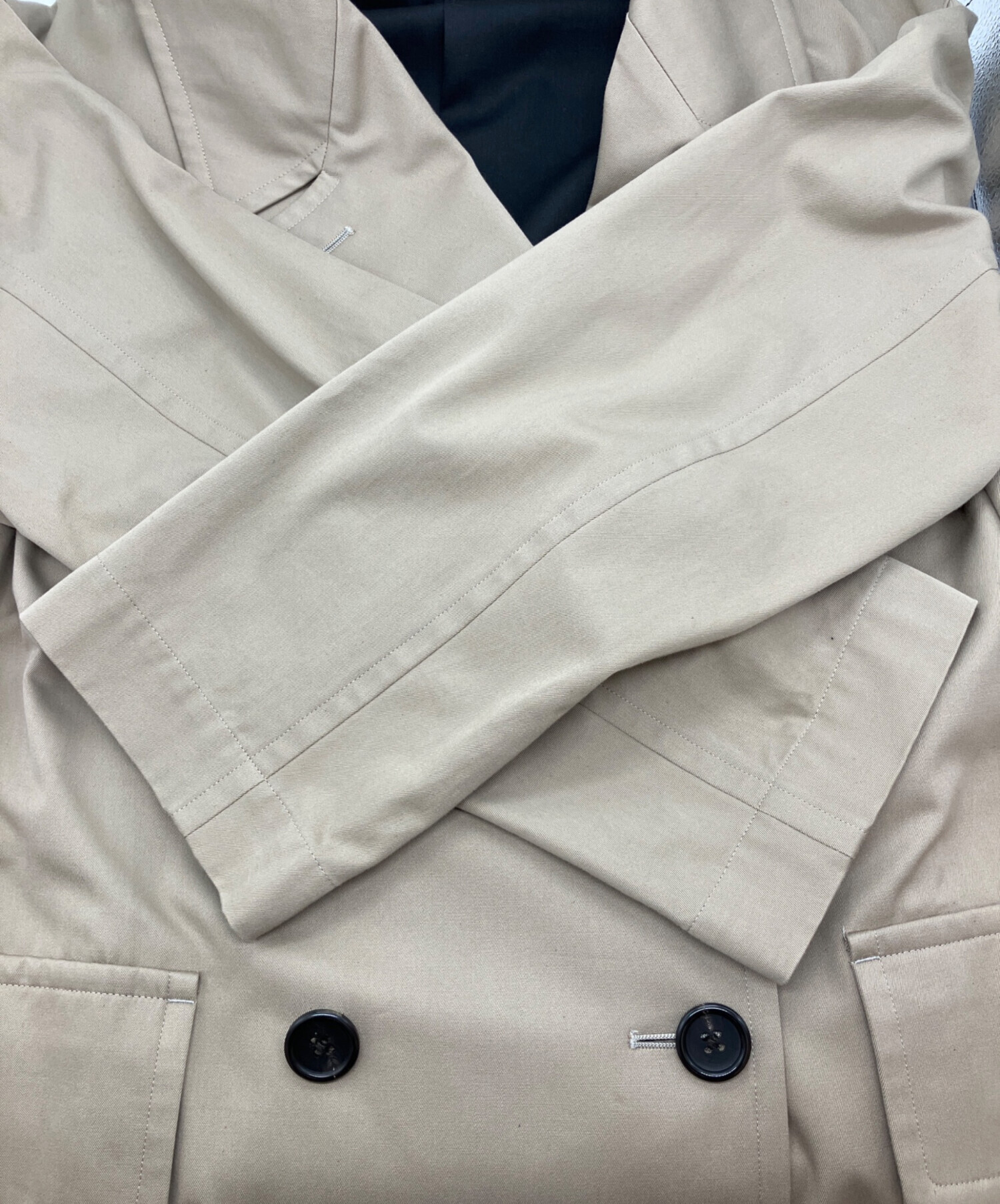 MARGARET HOWELL ダブルブレストコート S 中古・古着通販】MARGARET HOWELL (マーガレットハウエル) COTTON