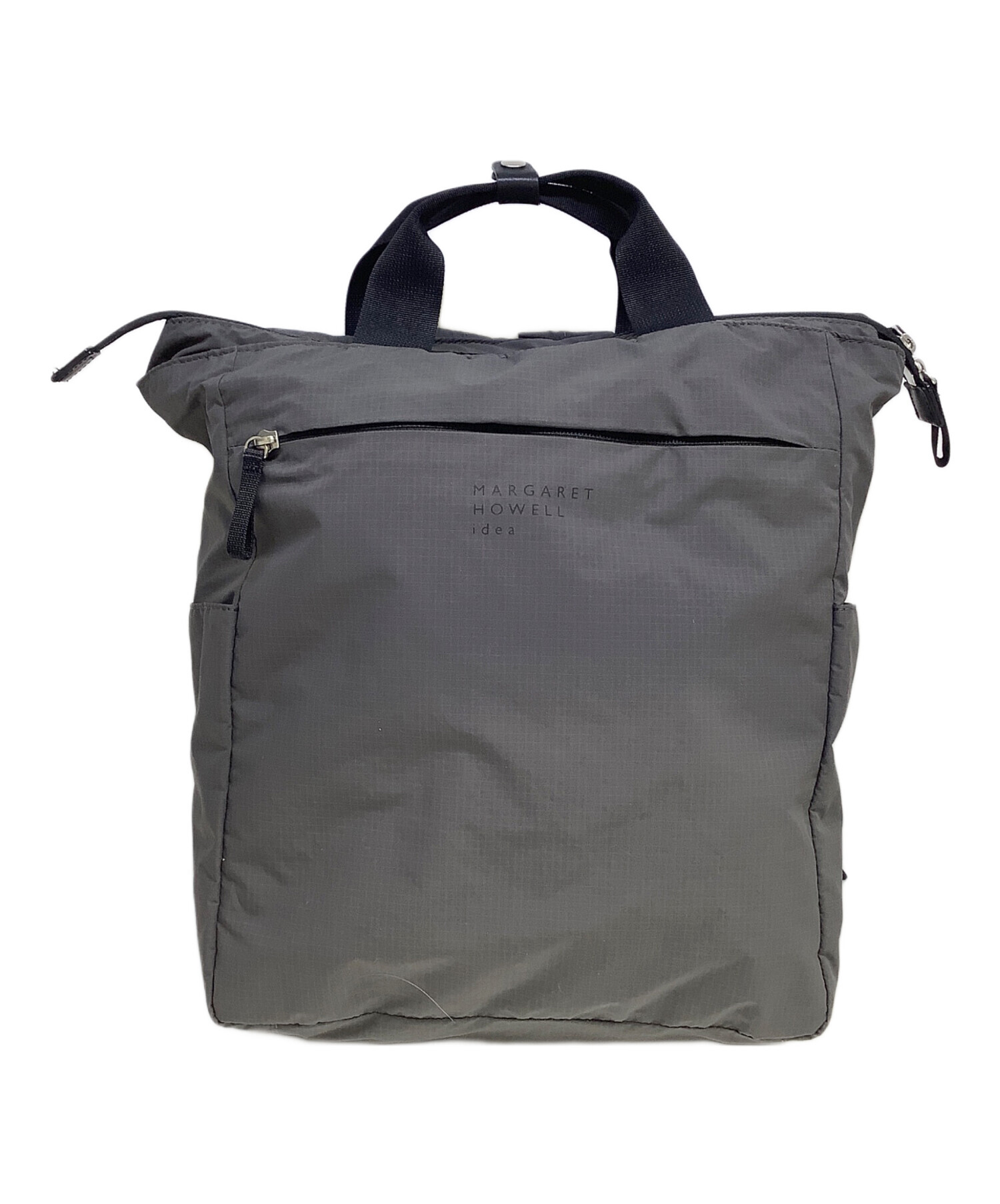 マーガレットハウエル　グレー ナイロンリュック 中古・古着通販】MARGARET HOWELL idea (マーガレット ハウエル