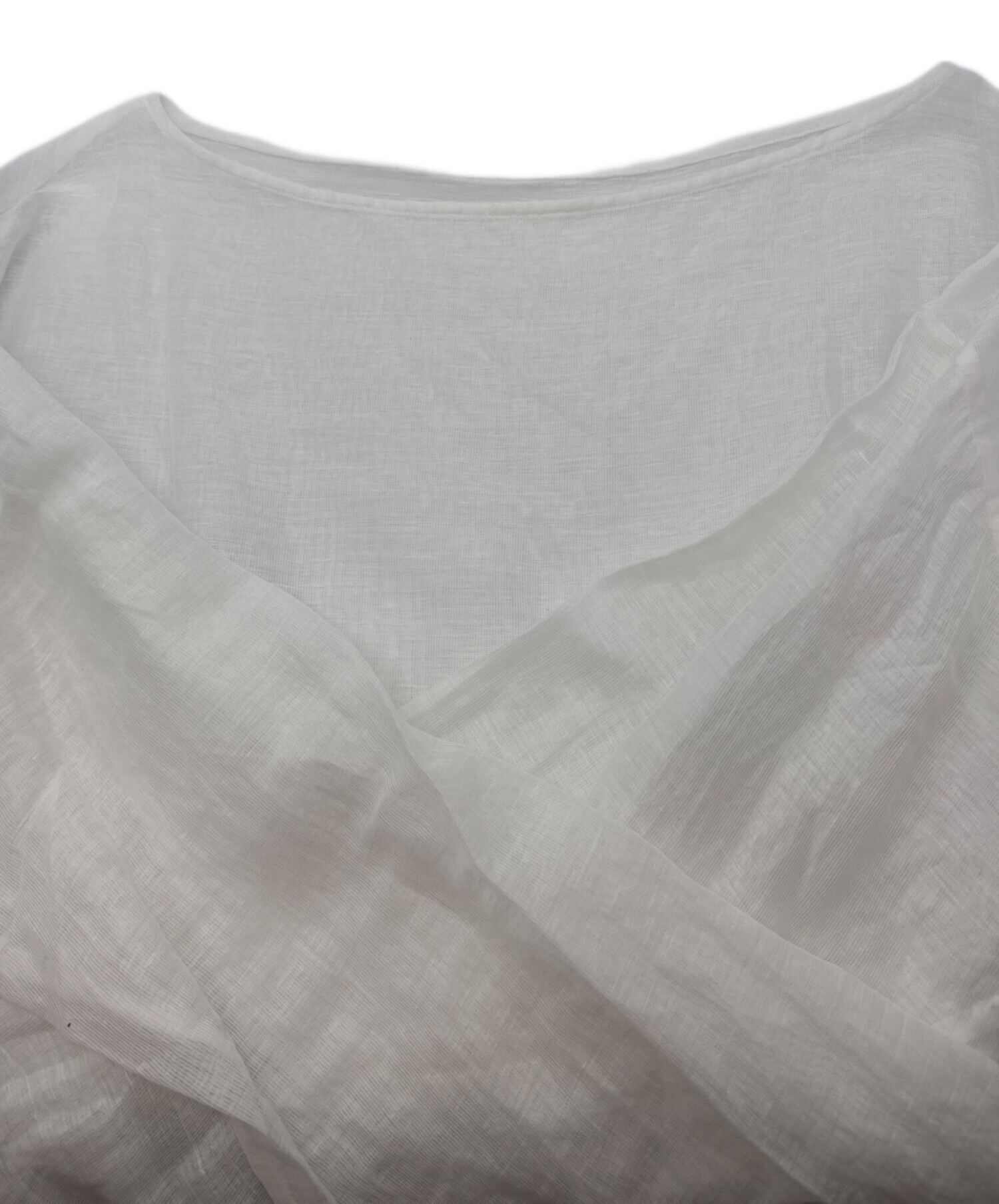 中古・古着通販】Plage (プラージュ) Mesh Sheer ブラウス ホワイト