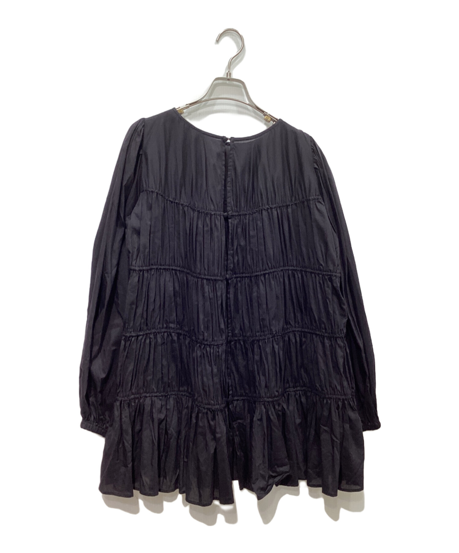 中古・古着通販】Plage (プラージュ) cotton/silk tiered ブラウス