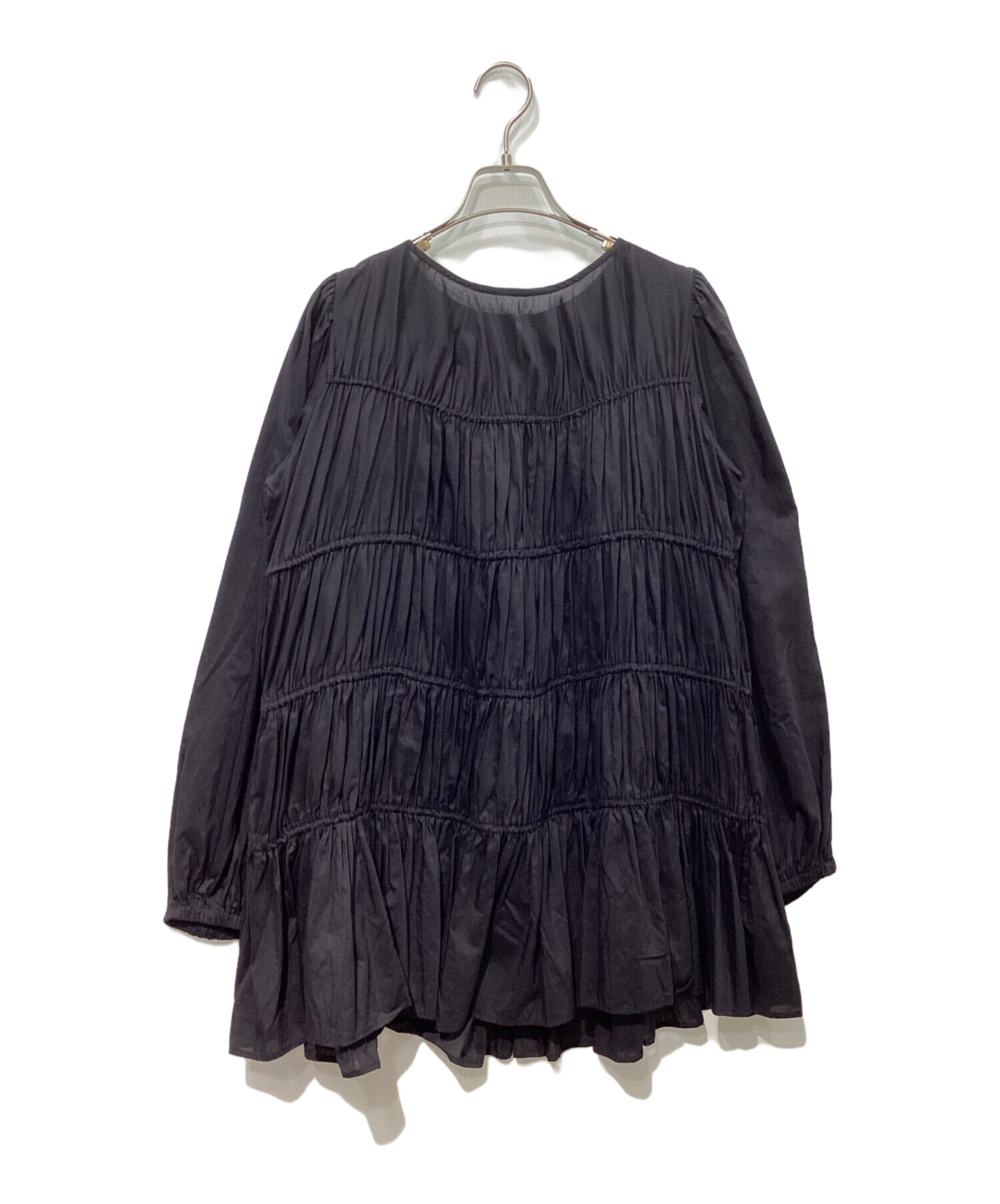 中古・古着通販】Plage (プラージュ) cotton/silk tiered ブラウス