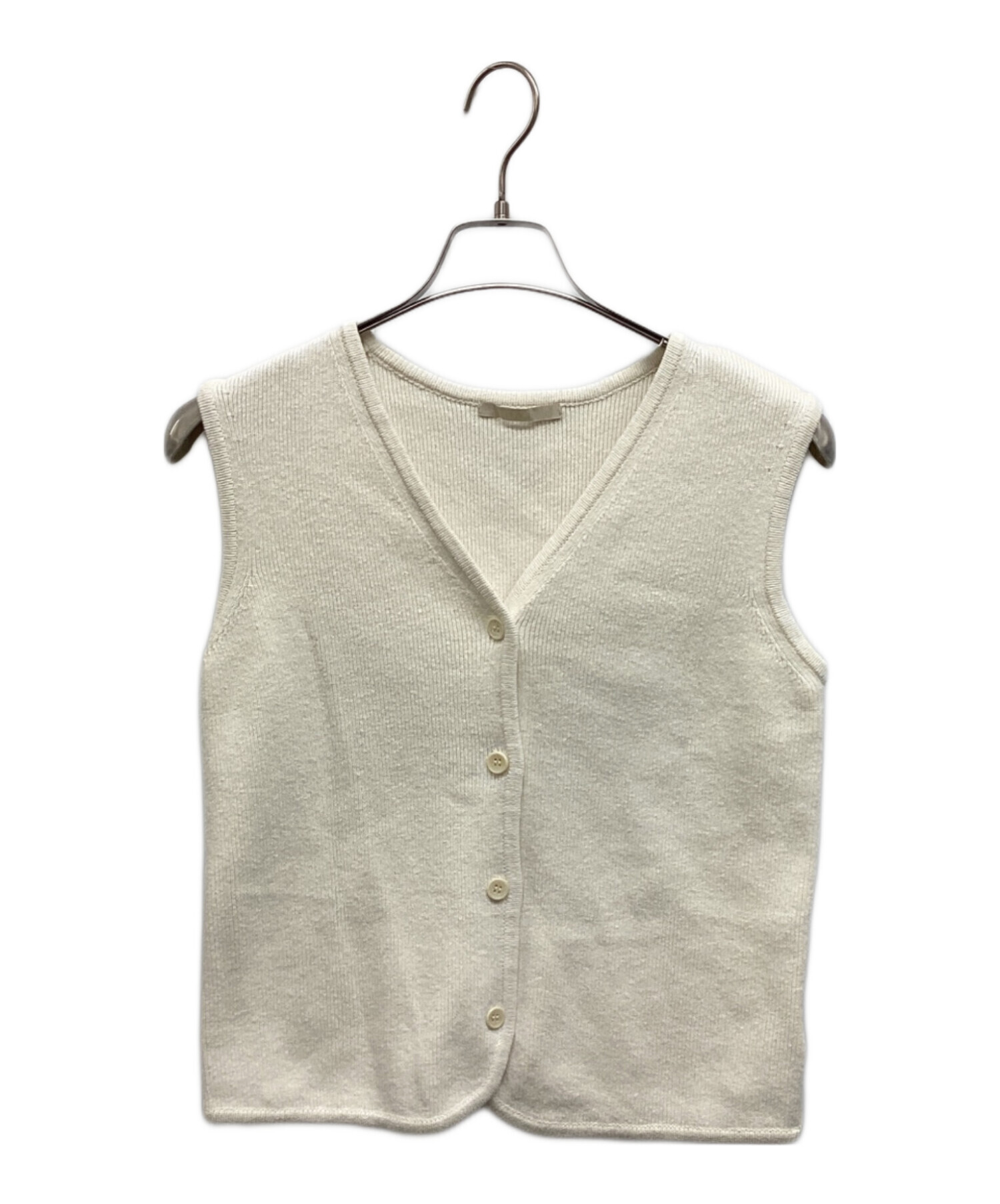 Plage プラージュ FURLYベスト 中古・古着通販】Plage (プラージュ) CO LI Knit ベスト アイボリー