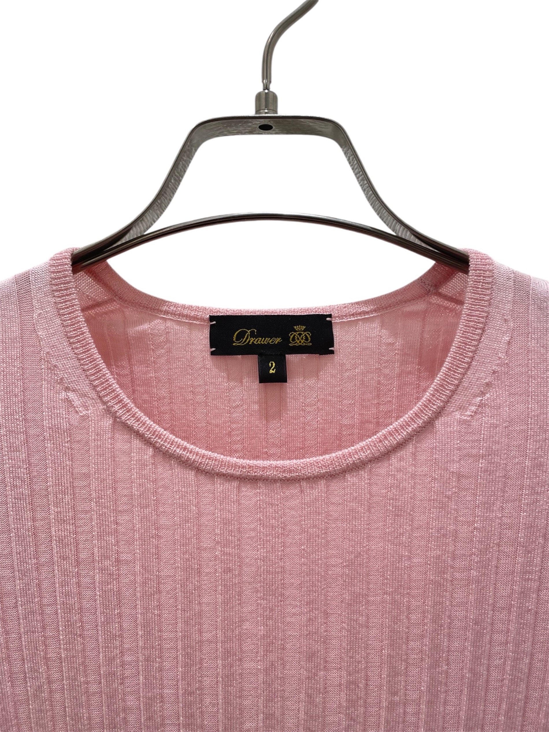 中古・古着通販】DRAWER (ドゥロワー) 18Gペプラムリブクルーニット