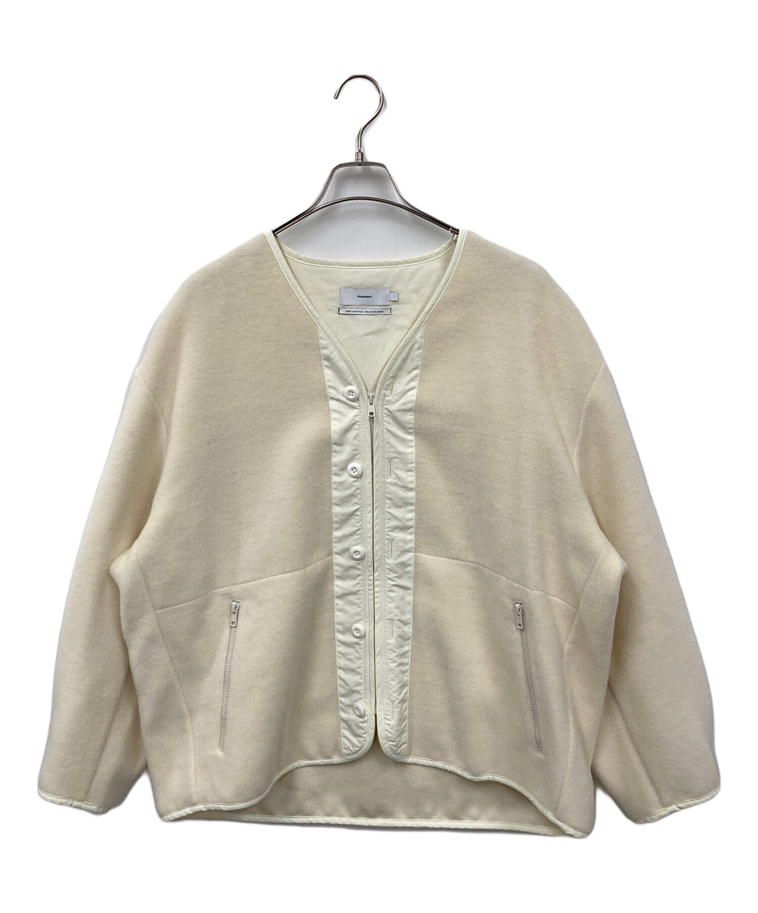 新品即日出荷 Wool Alpaca Boa Collarless Blouson 【公式通販】