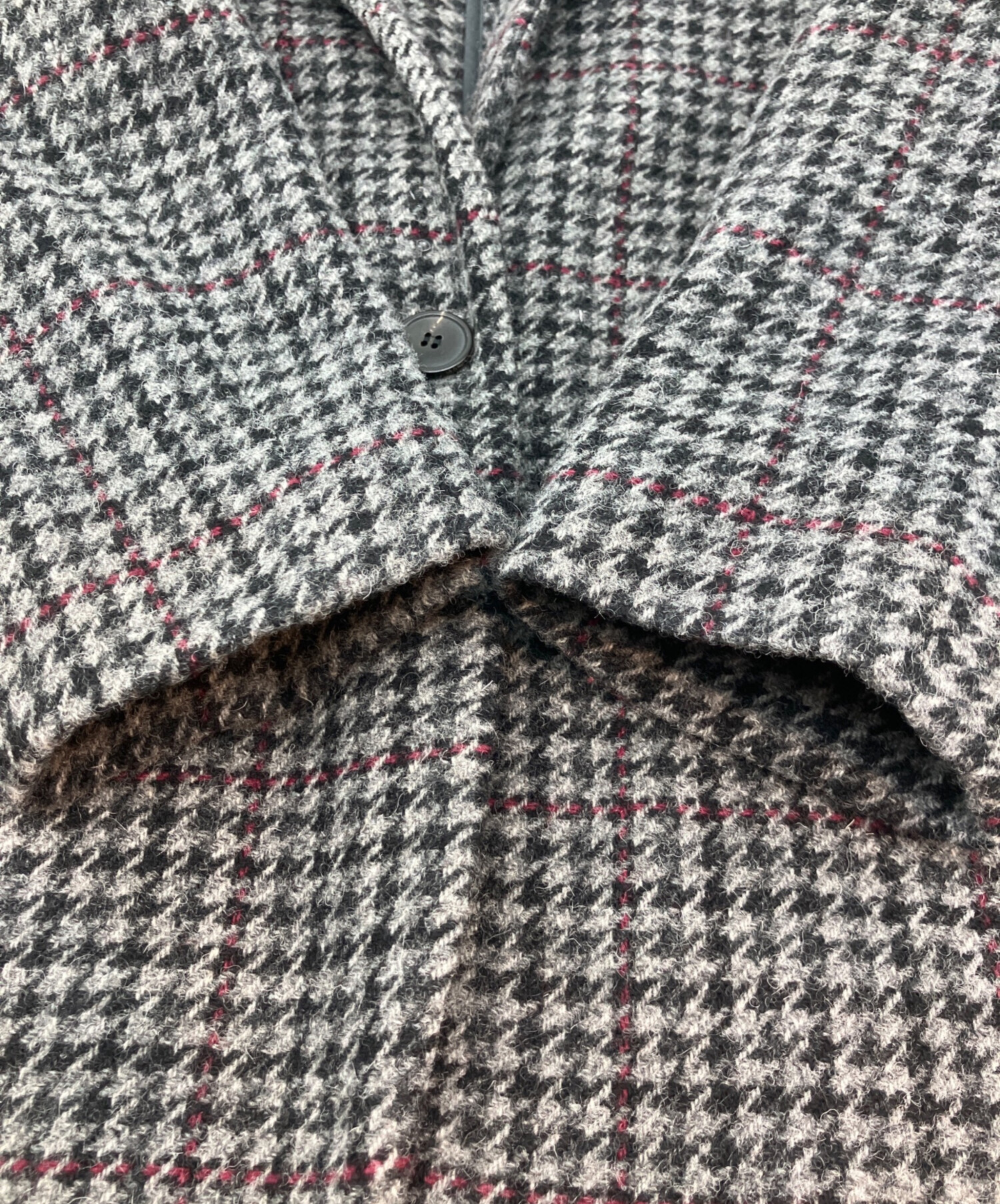 イザベルマラン エトワール　ウール混　レッドチェック　ニットコート　34 中古・古着通販】ISABEL MARANT ETOILE (イザベルマランエトワール