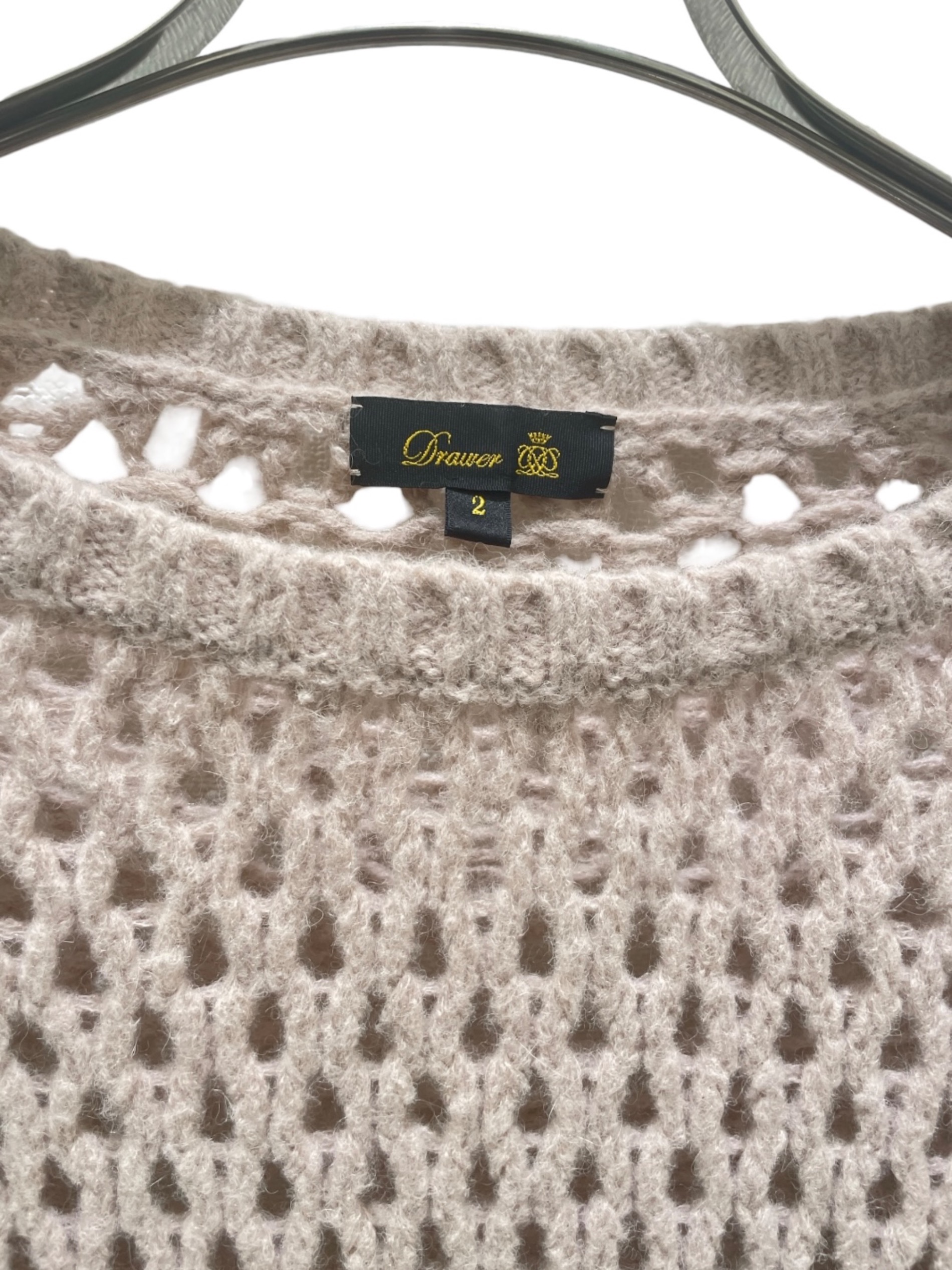 中古・古着通販】DRAWER (ドゥロワー) アルパカナイロンメッシュニット
