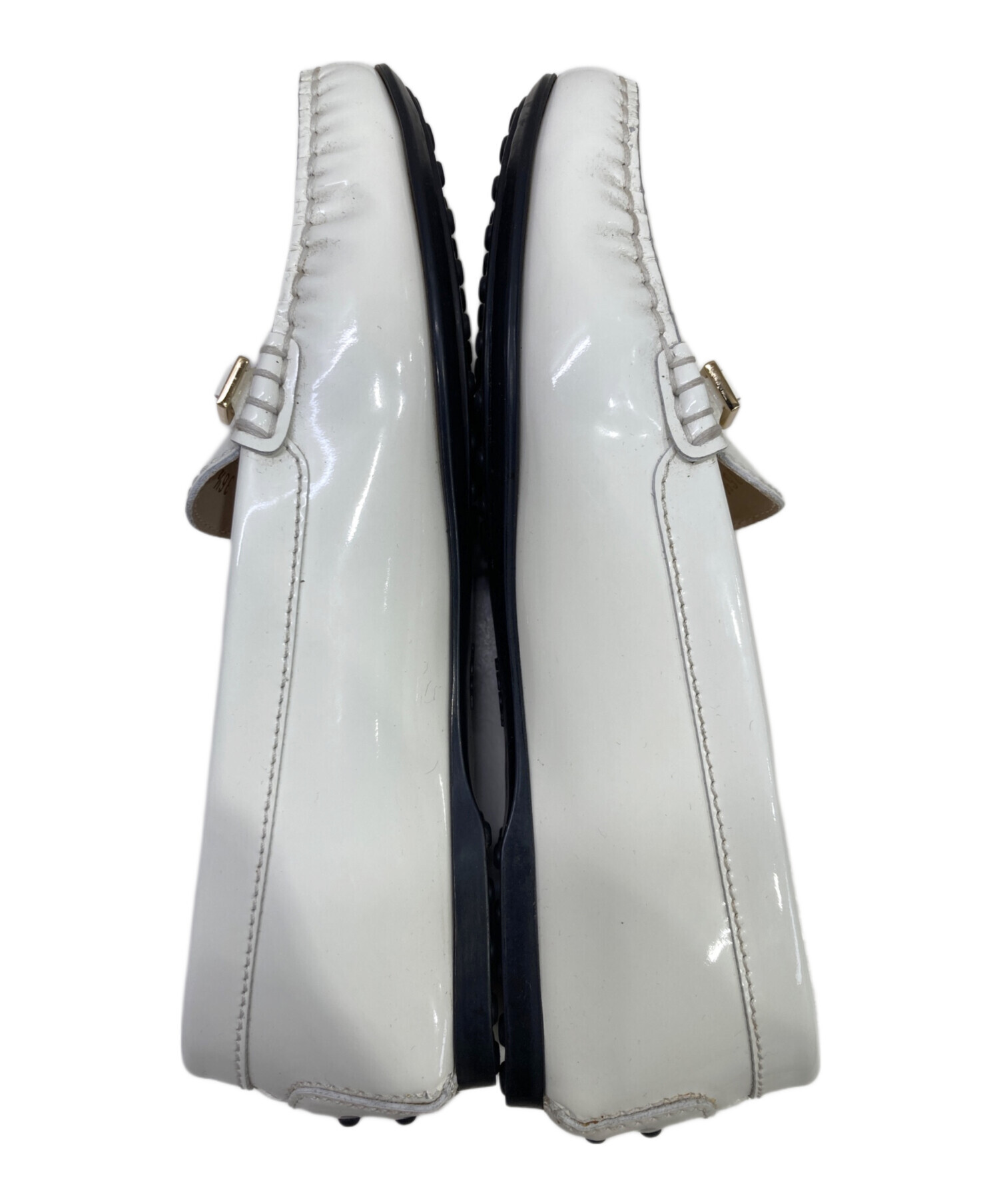 正規品TOD'S イタリア製　白エナメルフラットシューズ38 箱付き 正規品TOD'S イタリア製 白エナメルフラットシューズ38 箱付き 新品