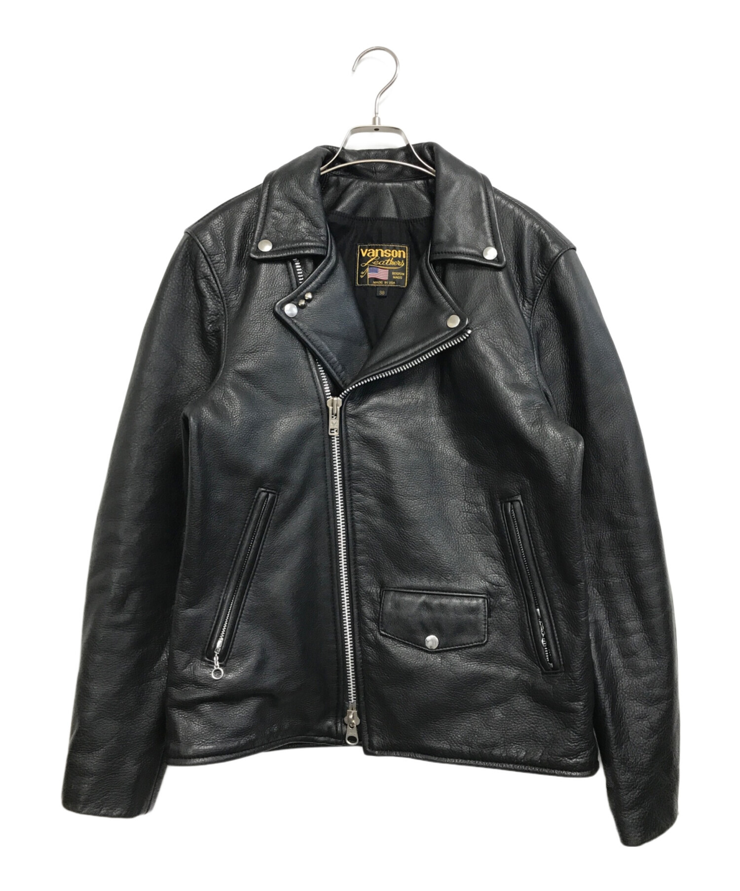 中古・古着通販】VANSON (バンソン) レザーライダースジャケット