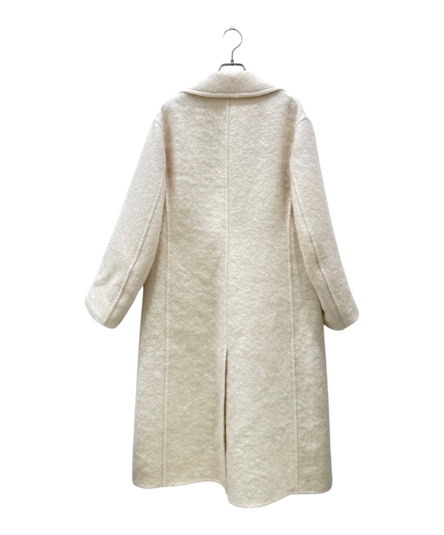 中古・古着通販】BLAMINK (ブラミンク) ボタンレスロングコート オフ