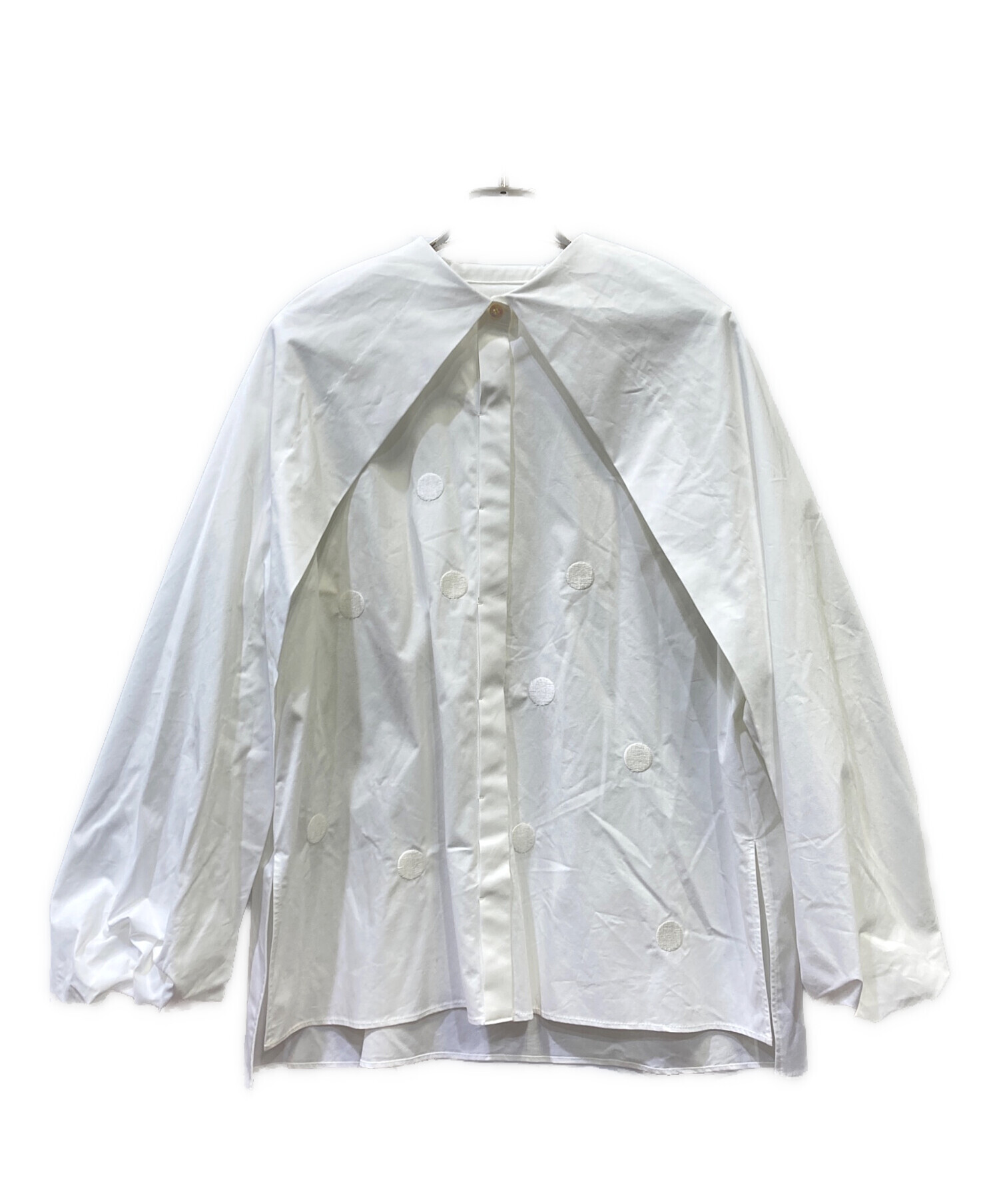 中古・古着通販】yori shirocon (ヨリ シロコン) ビッグサボンブラウス 