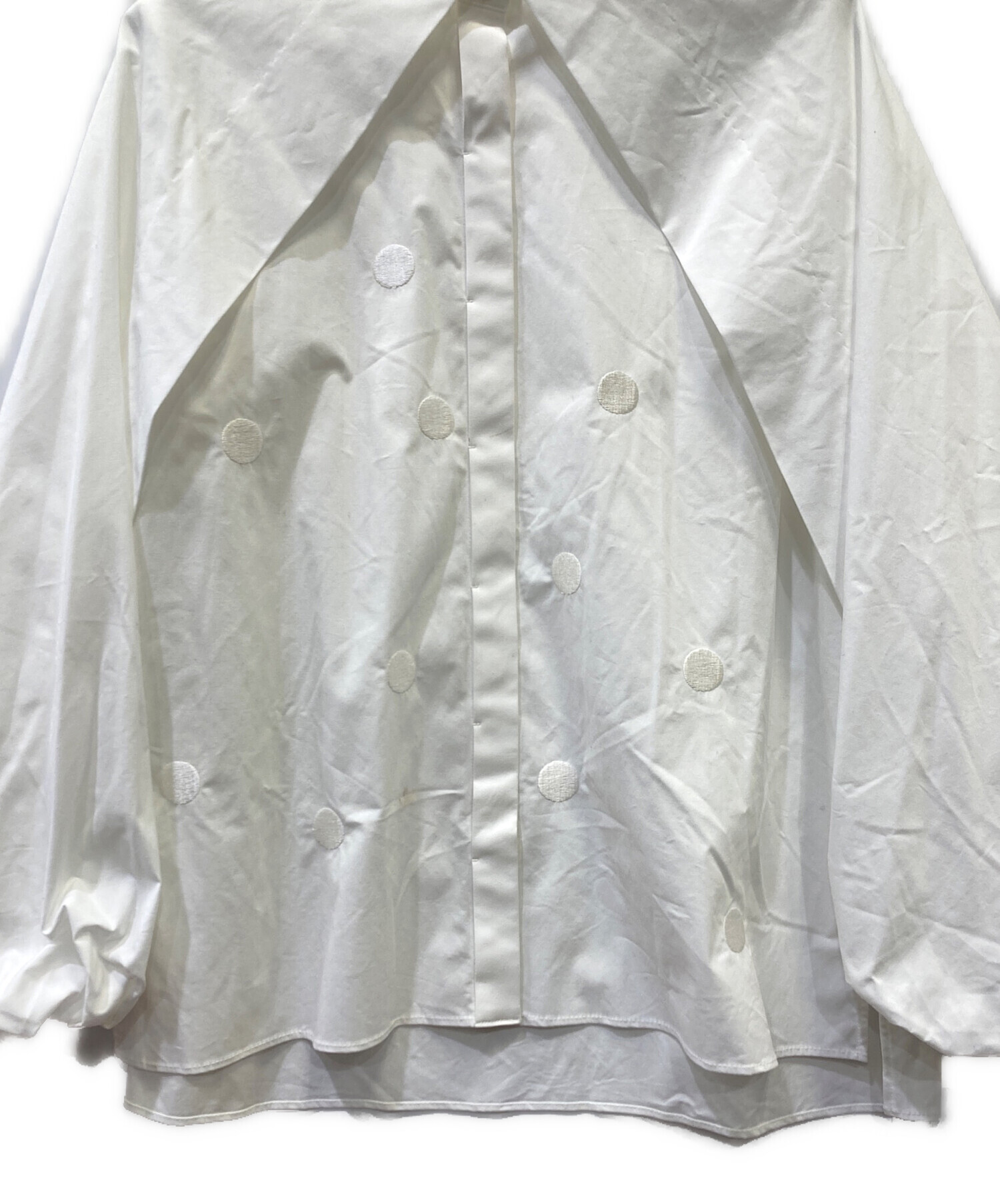 中古・古着通販】yori shirocon (ヨリ シロコン) ビッグサボンブラウス 