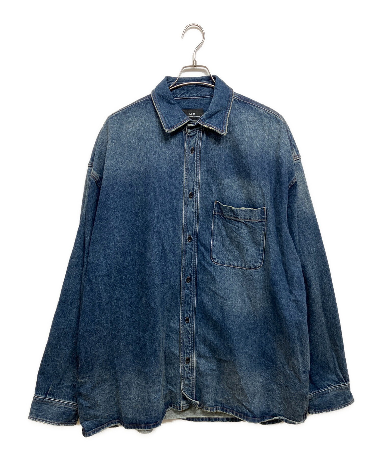 MB デニムシャツ インディゴブルー 中古・古着通販】mb (エムビー) ヴィンテージデニムシャツジャケット