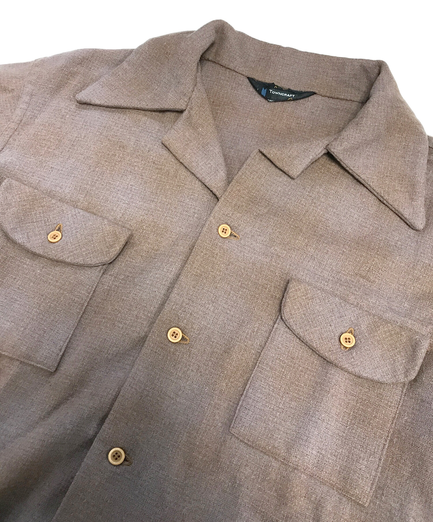 中古・古着通販】TOWN CRAFT (タウンクラフト) ウールチェックシャツ