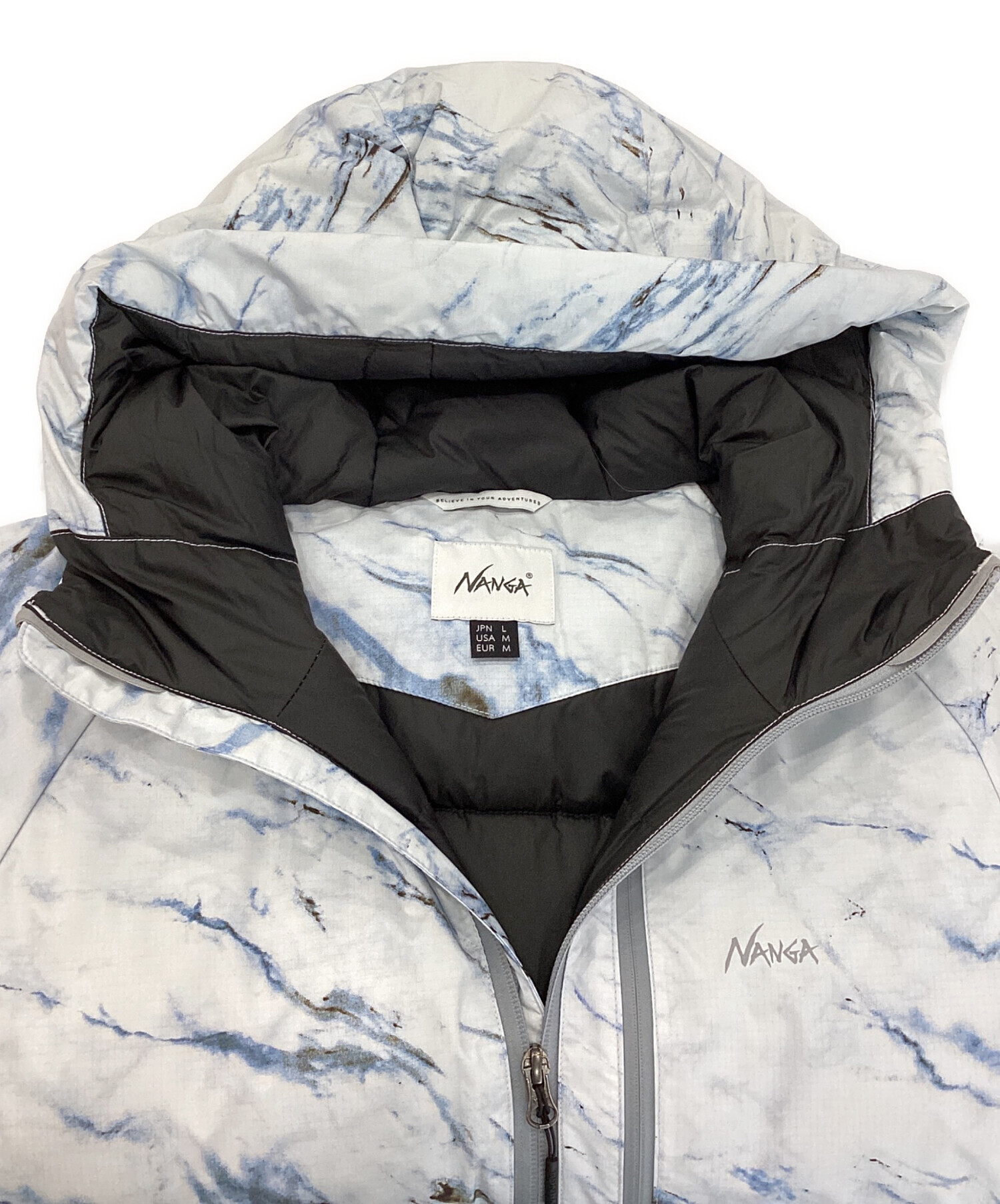ダウンジャケットマーブル様 中古・古着通販】NANGA (ナンガ) AURORA DOWN JACKET MARBLE ブルー