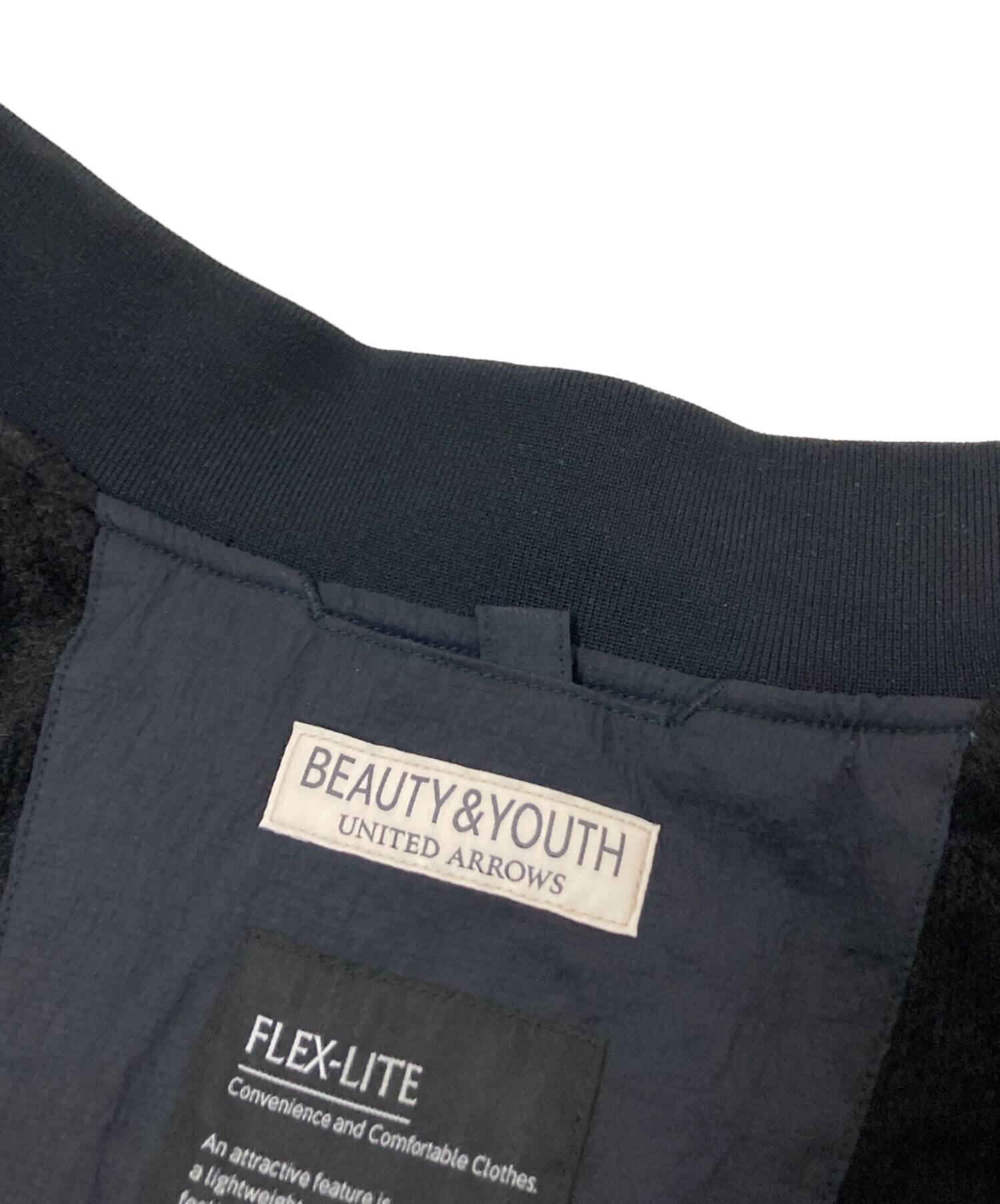BEAUTY u0026 YOUTH FLEX-LITE スタンドブルゾン ブラック M 