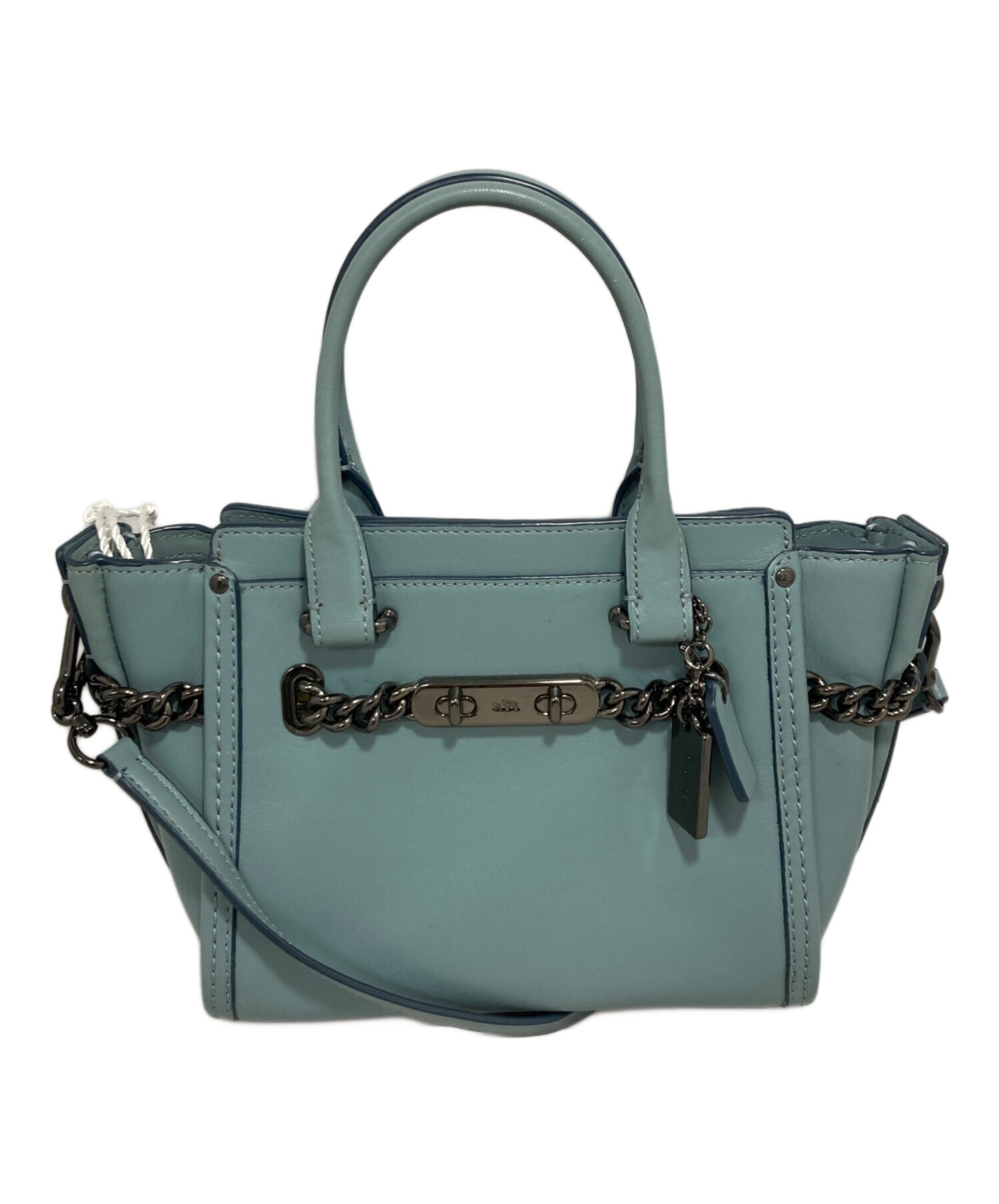 中古・古着通販】COACH (コーチ) 2WAYショルダーバッグ ブルー